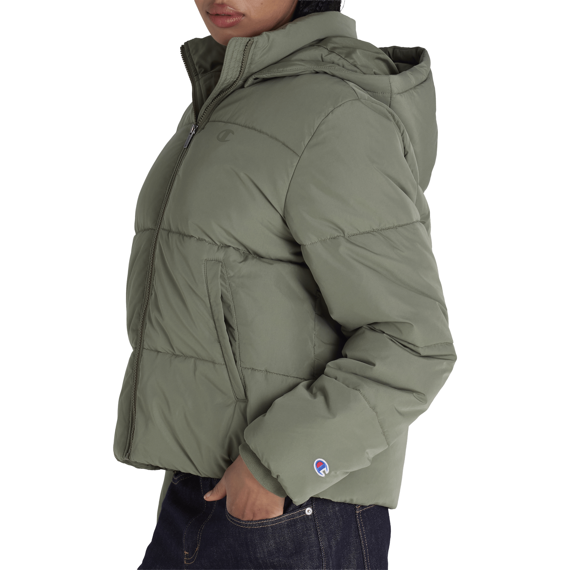 Womens Champion Rochester Athletic Puffer Jacket