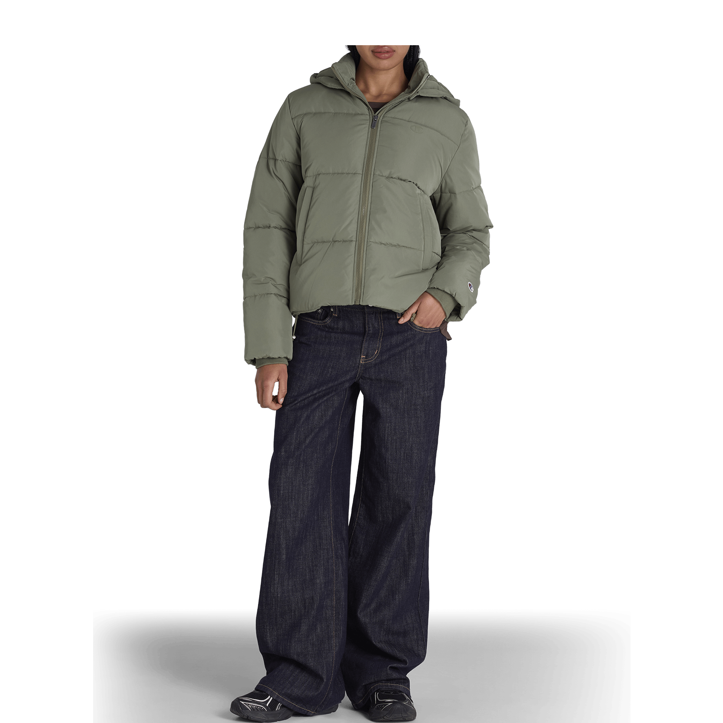 Womens Champion Rochester Athletic Puffer Jacket