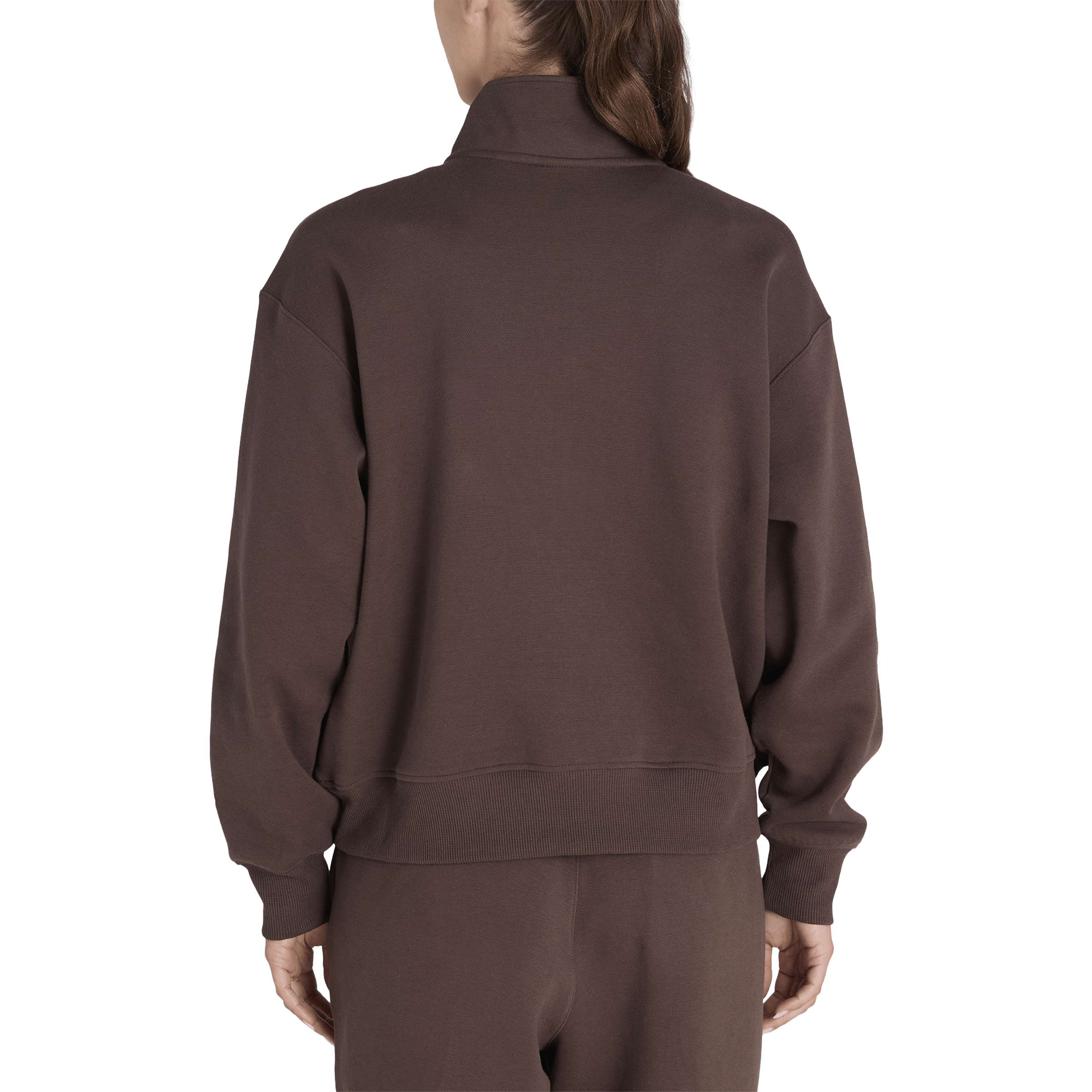 Womens Champion Base Quarter Zip Sweatshirt