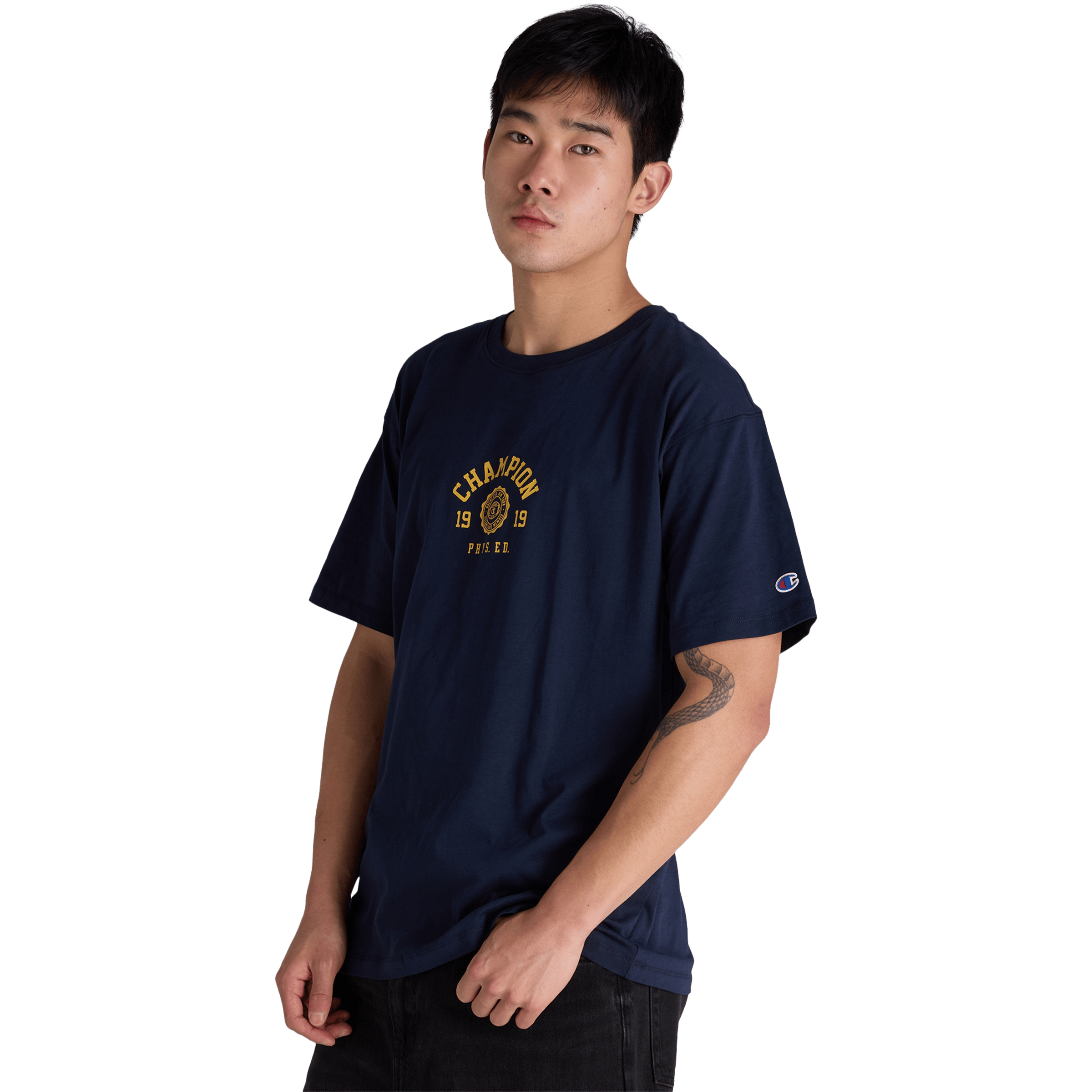 Mens Champion Legacy Varsity Graphic Tee