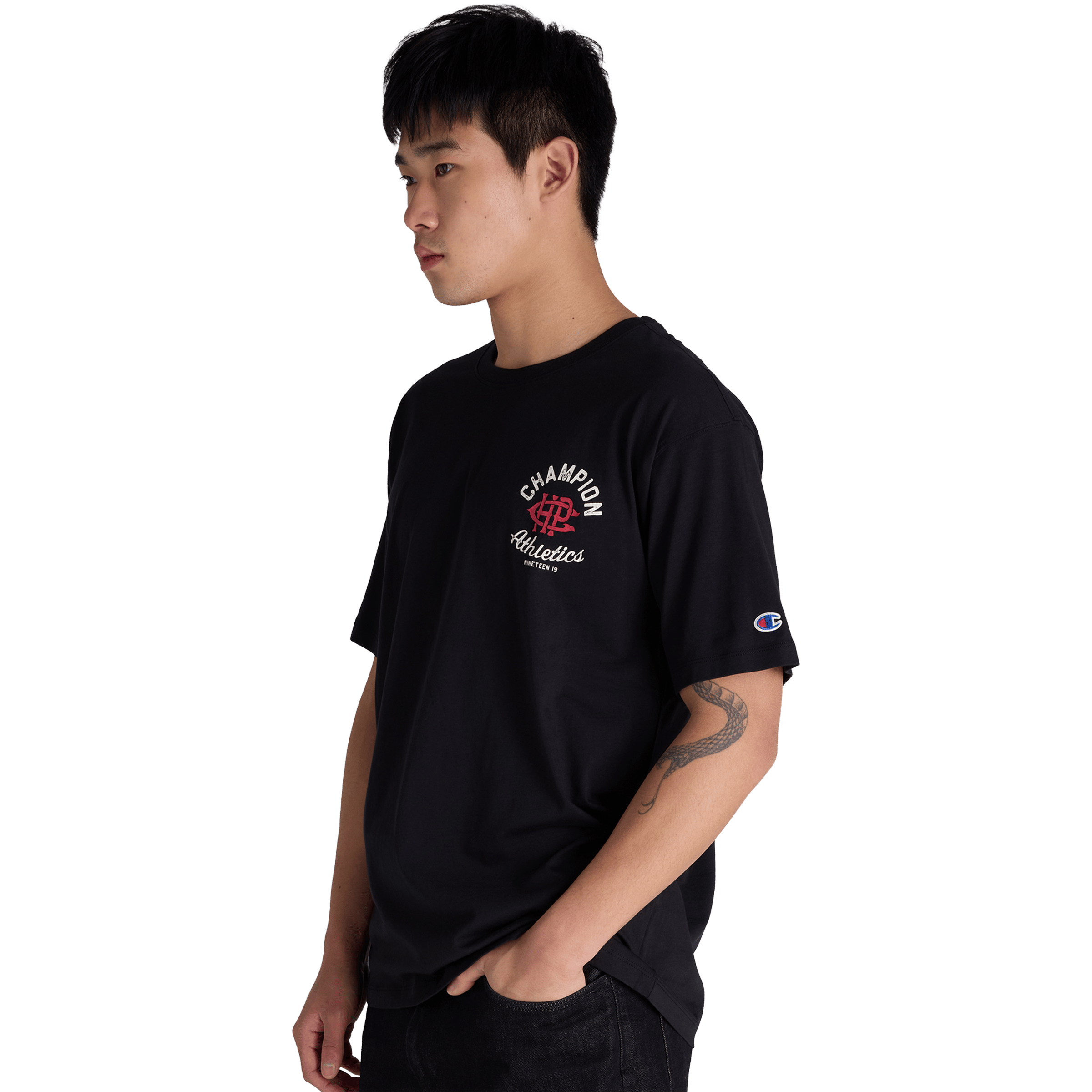 Mens Champion Legacy Varsity Graphic Tee