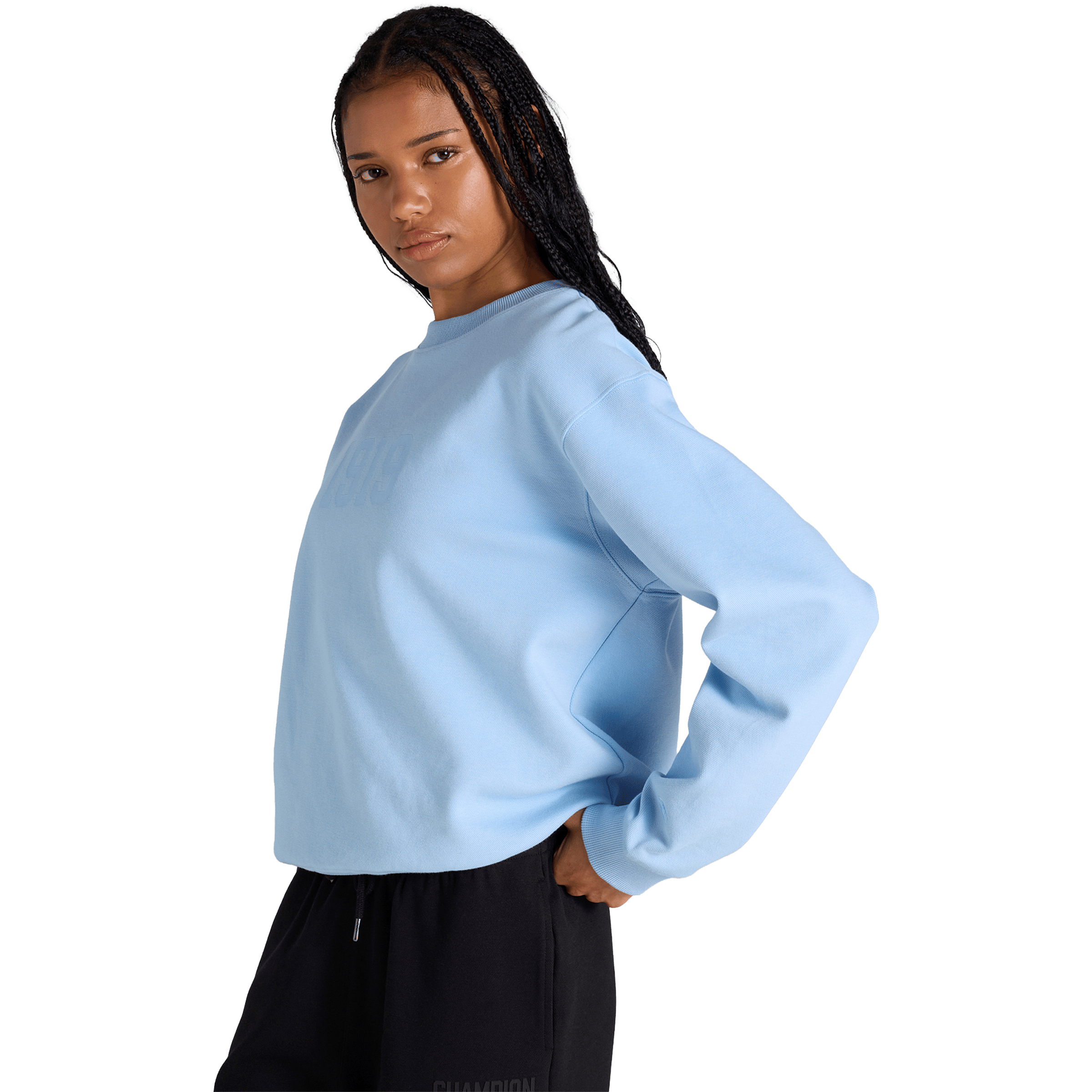 Womens Champion Rochester Base Graphic Crew Tee