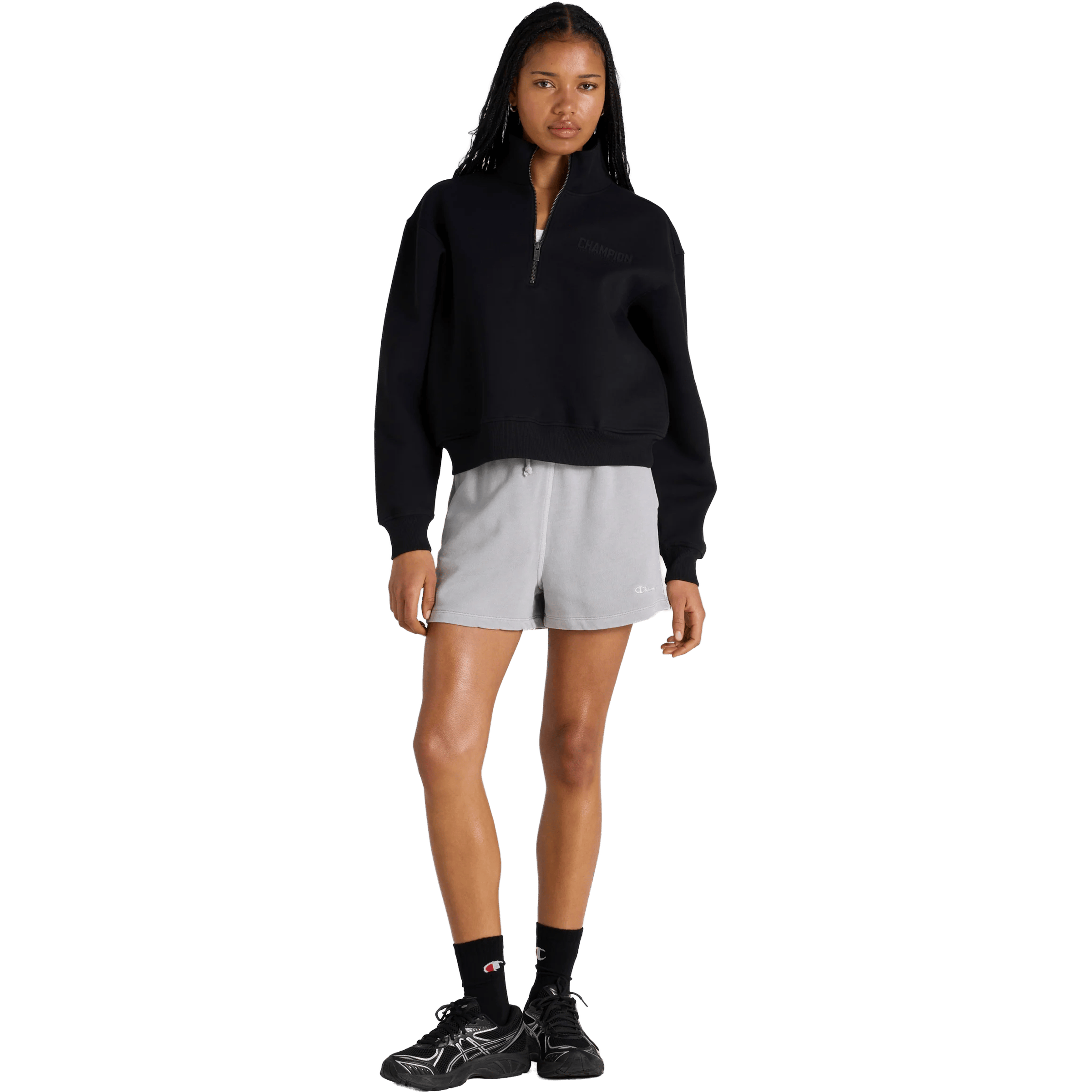 Womens Champion Rochester Base Quarter Zip Sweater