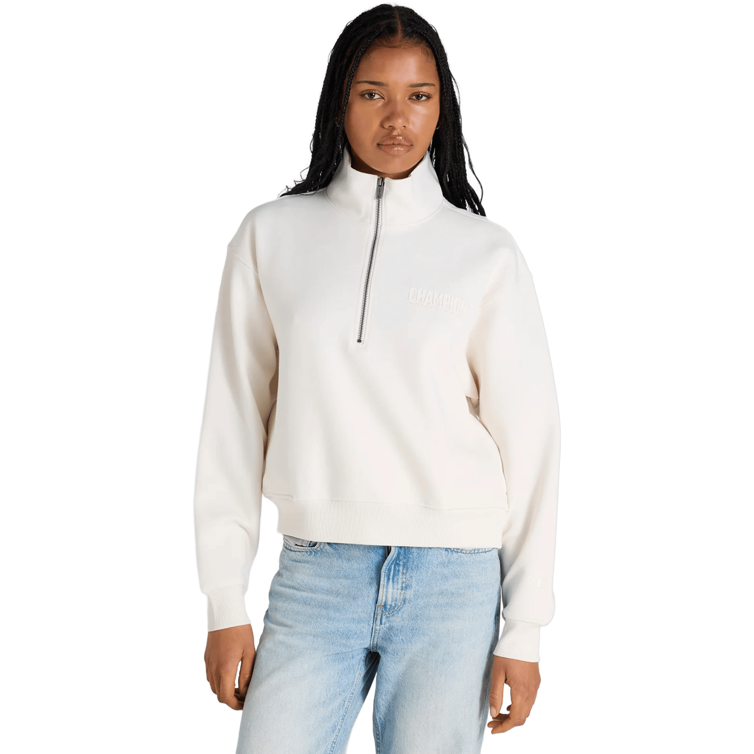 Womens Champion Rochester Base Quarter Zip Sweater