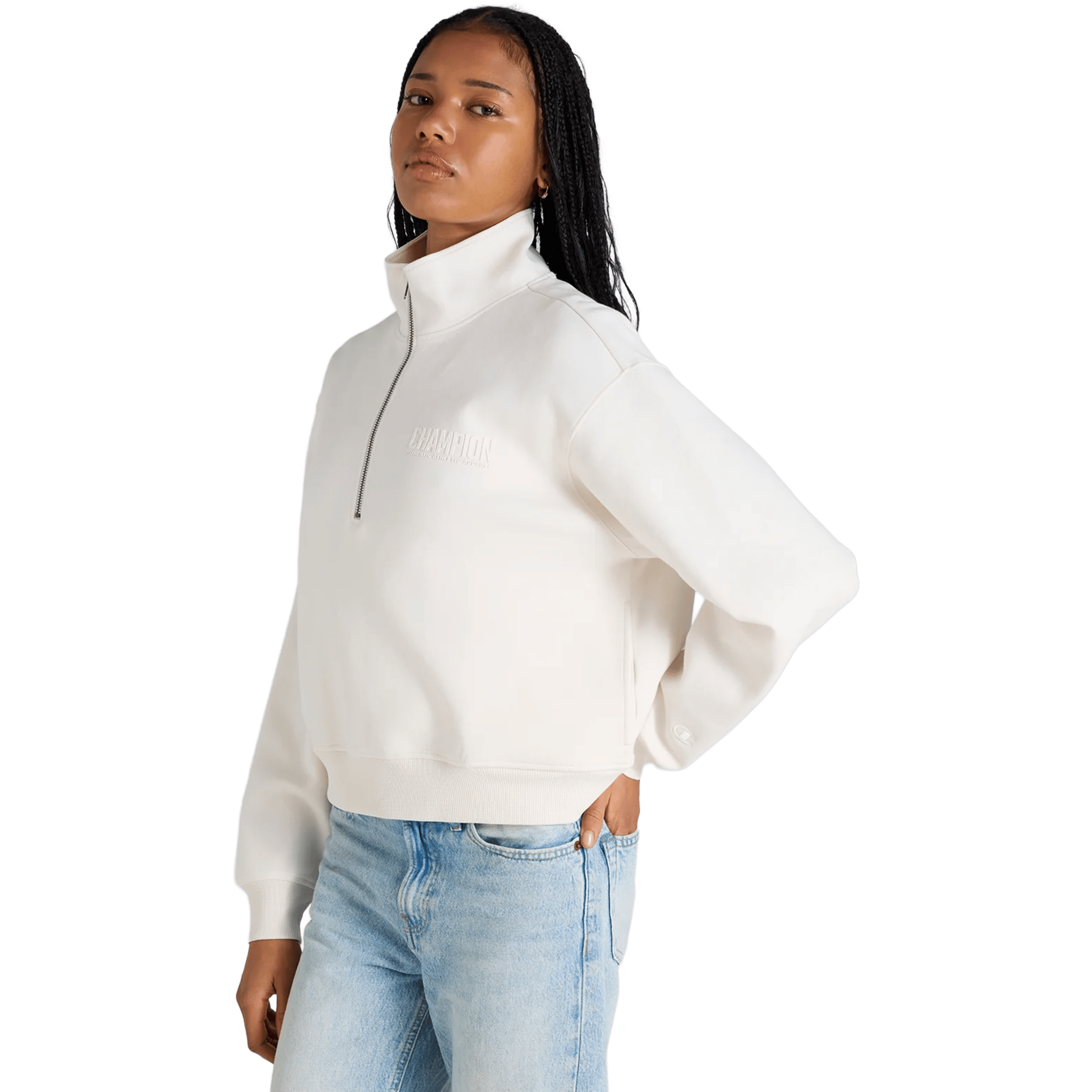 Womens Champion Rochester Base Quarter Zip Sweater