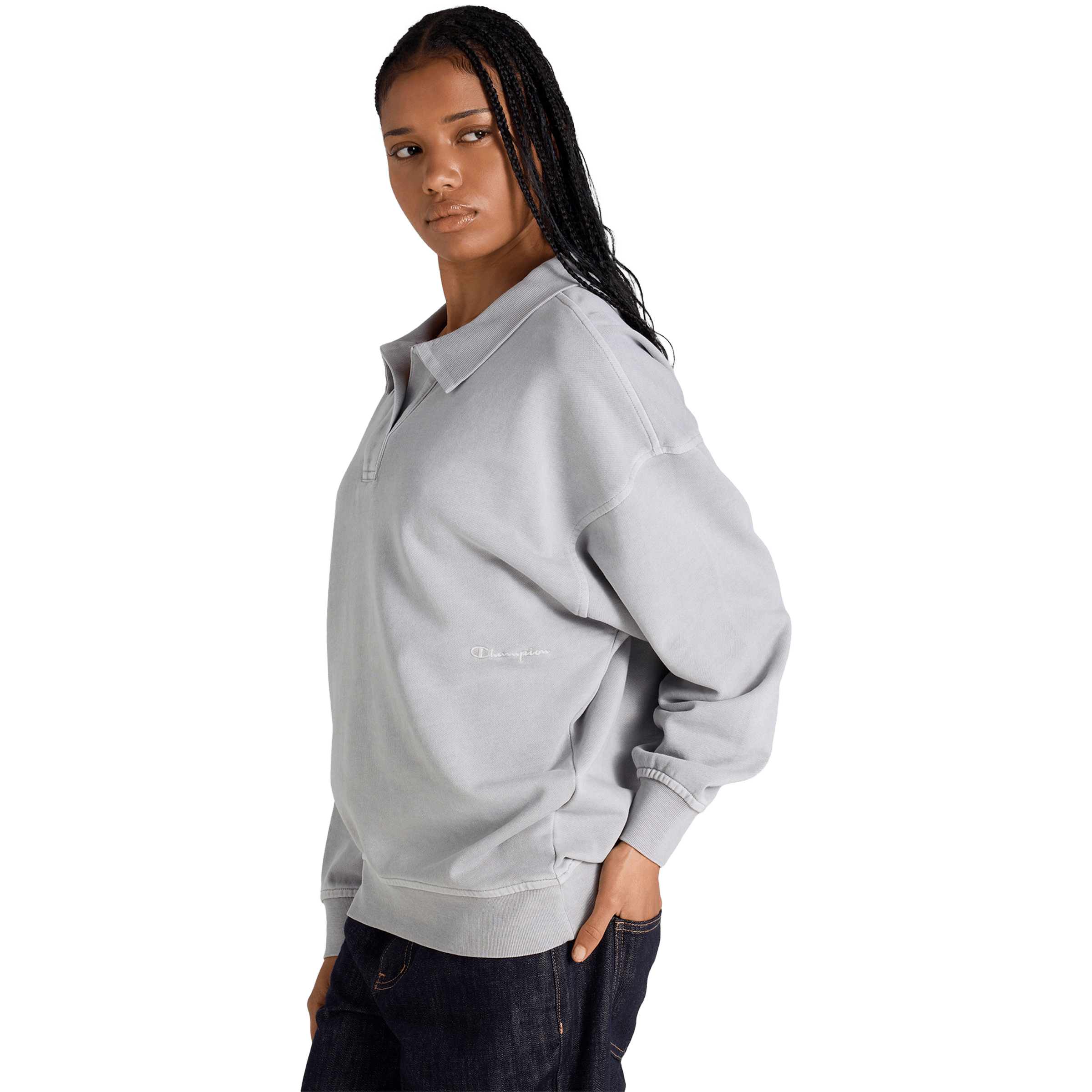 Womens Champion Vintage Wash Polo Shirt