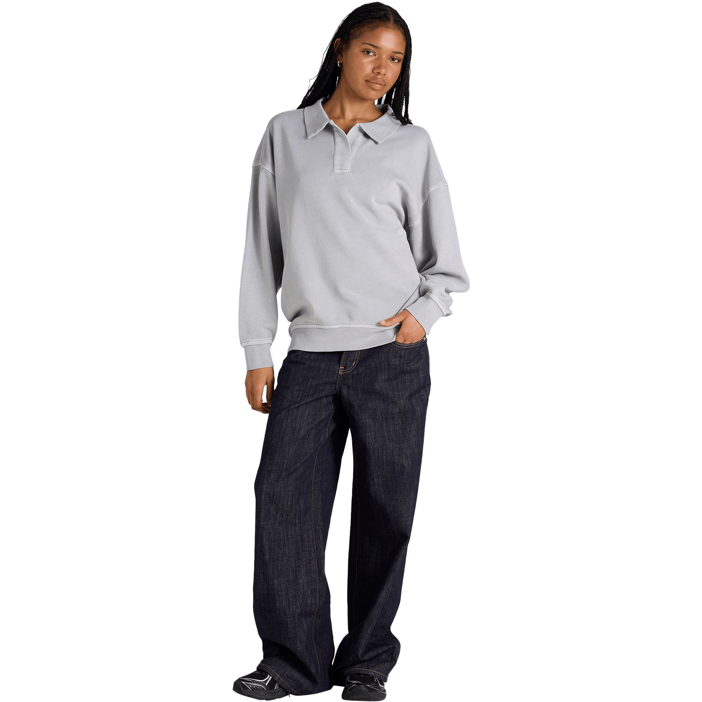 Womens Champion Vintage Wash Polo Shirt