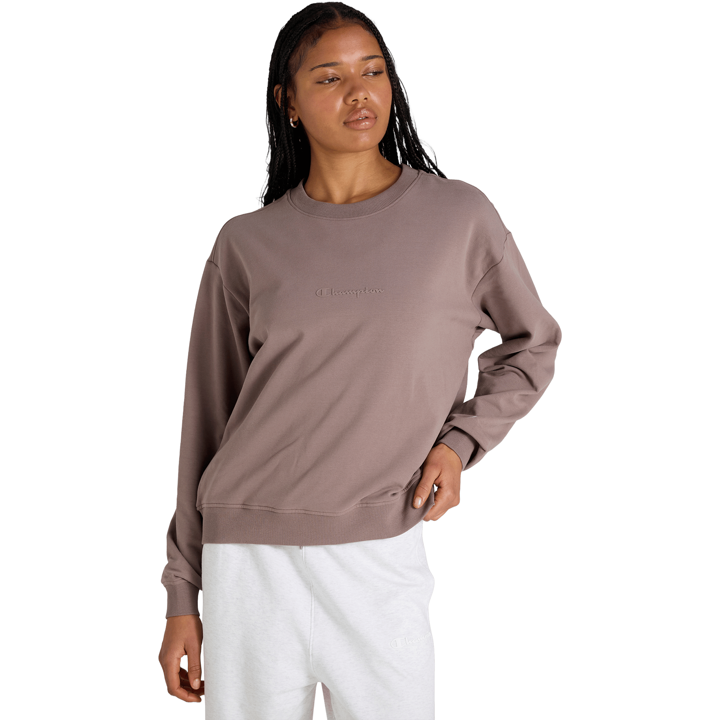 Womens Champion Tonal Crew Sweatshirts