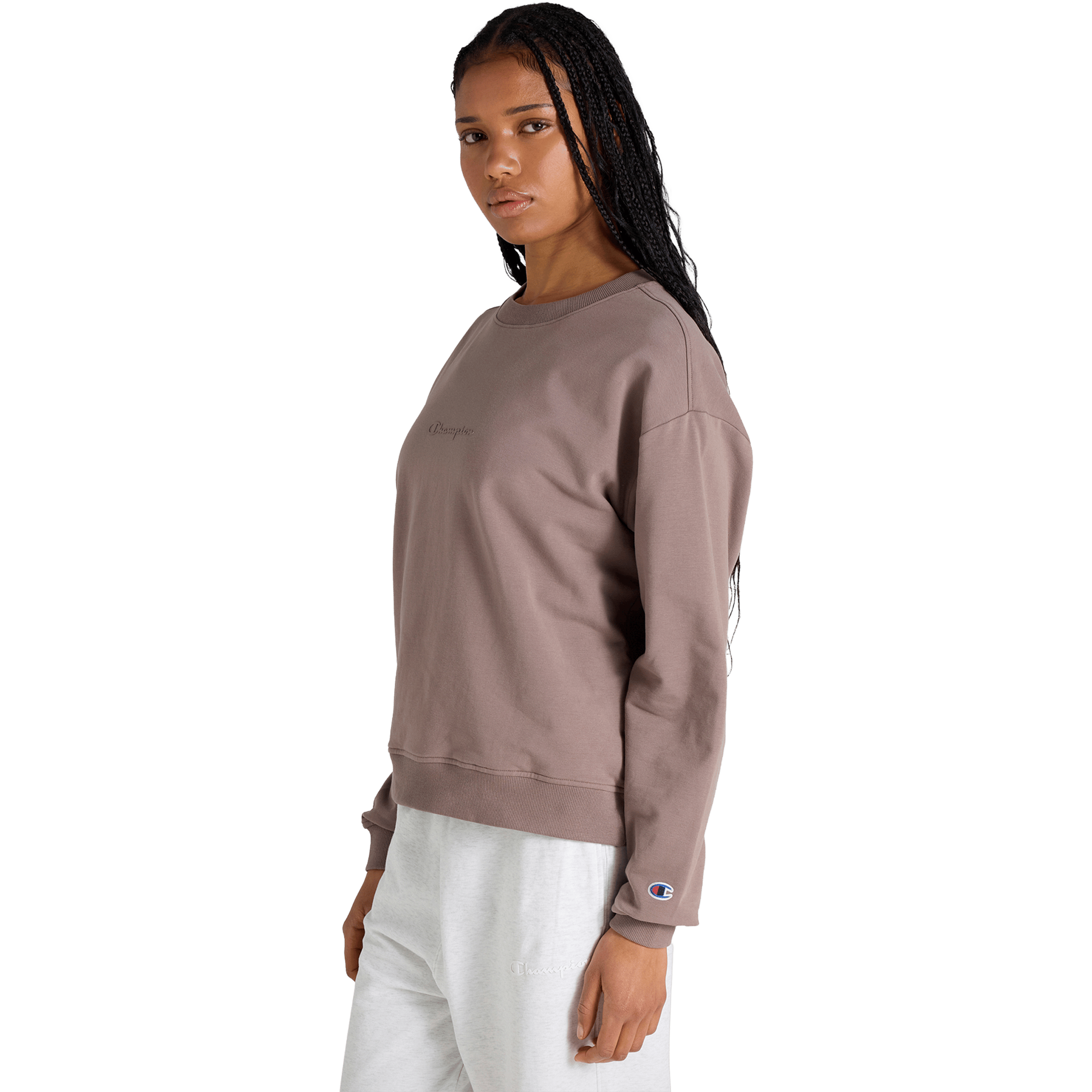 Womens Champion Tonal Crew Sweatshirts