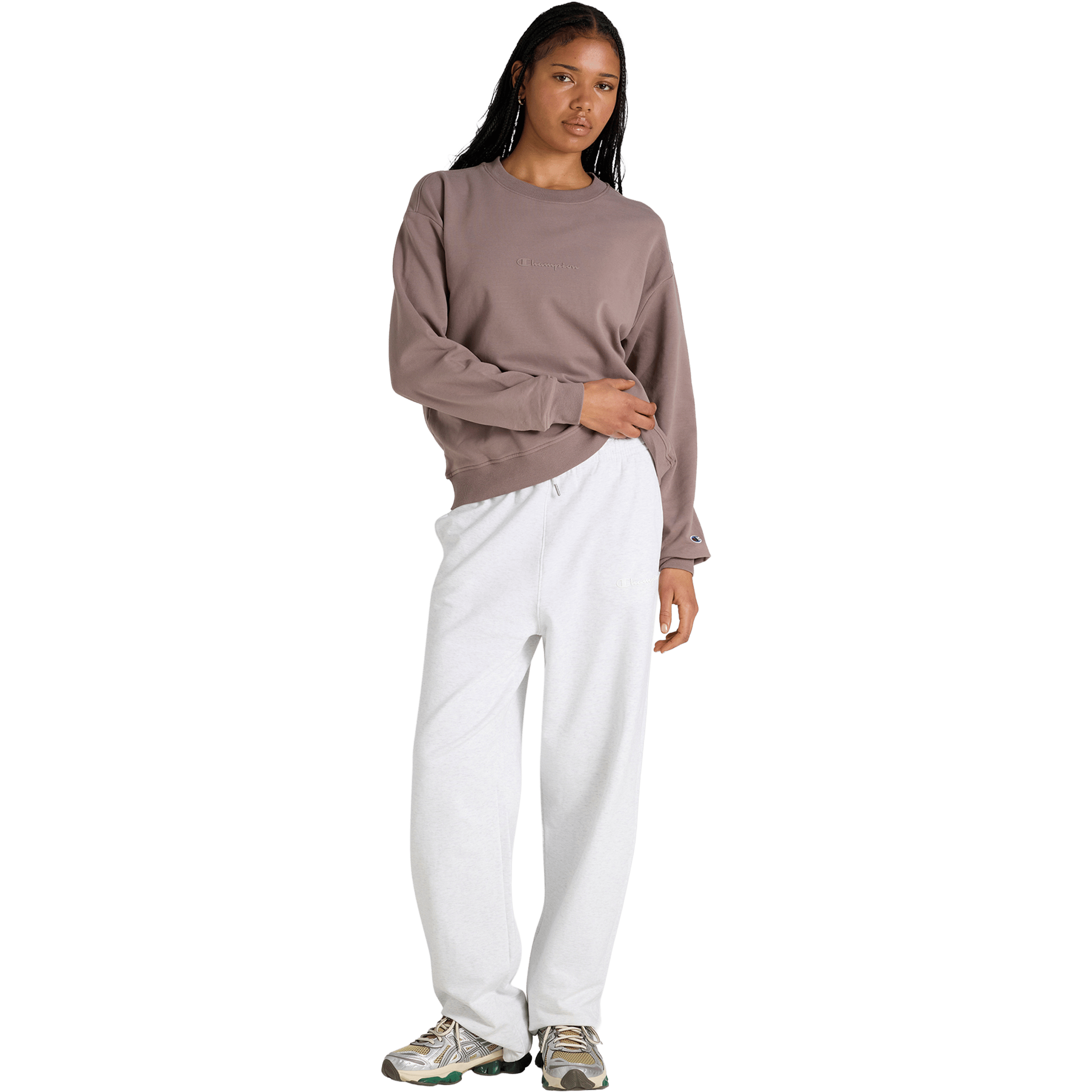 Womens Champion Tonal Crew Sweatshirts