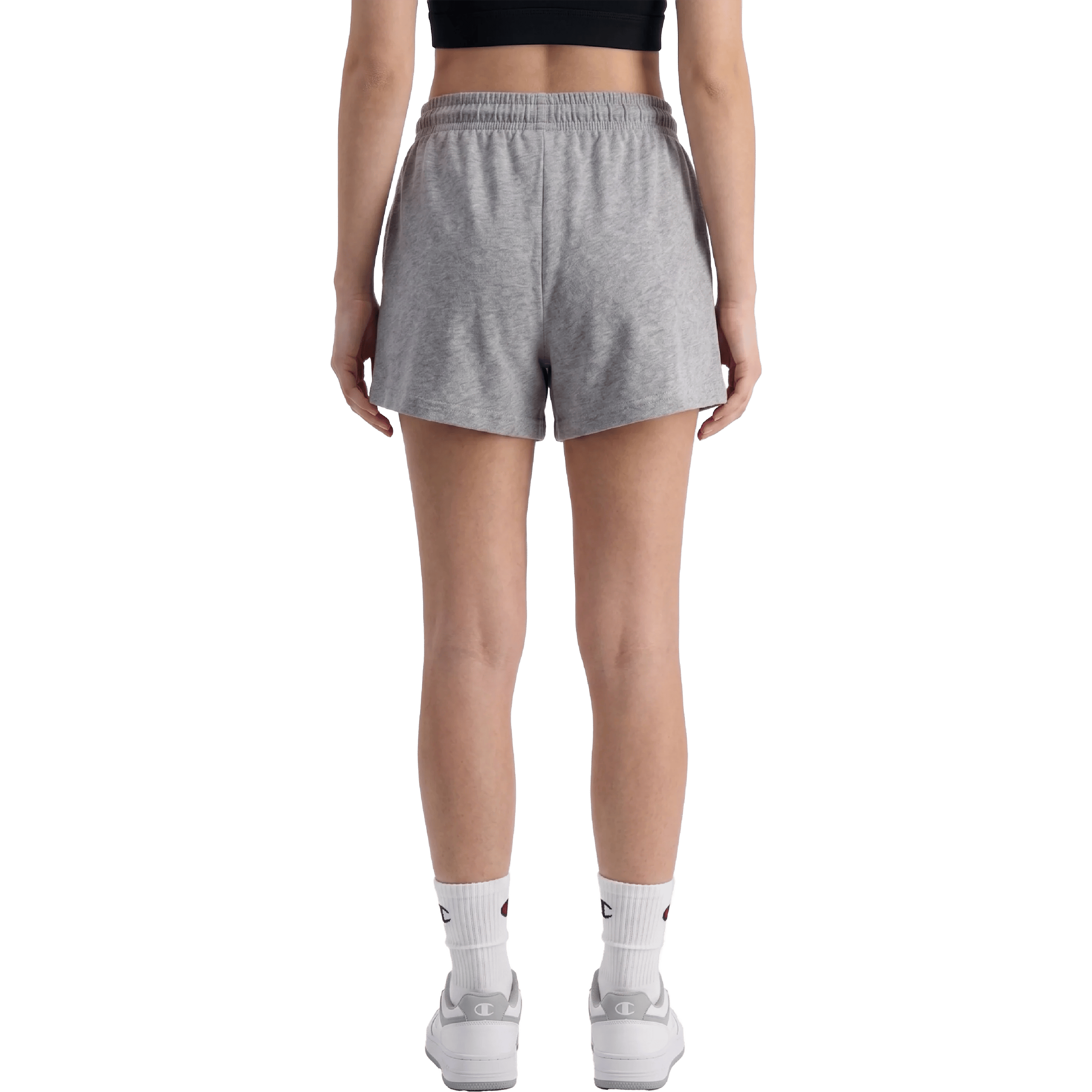 Womens Champion Jersey Hi-Waist Script Shorts