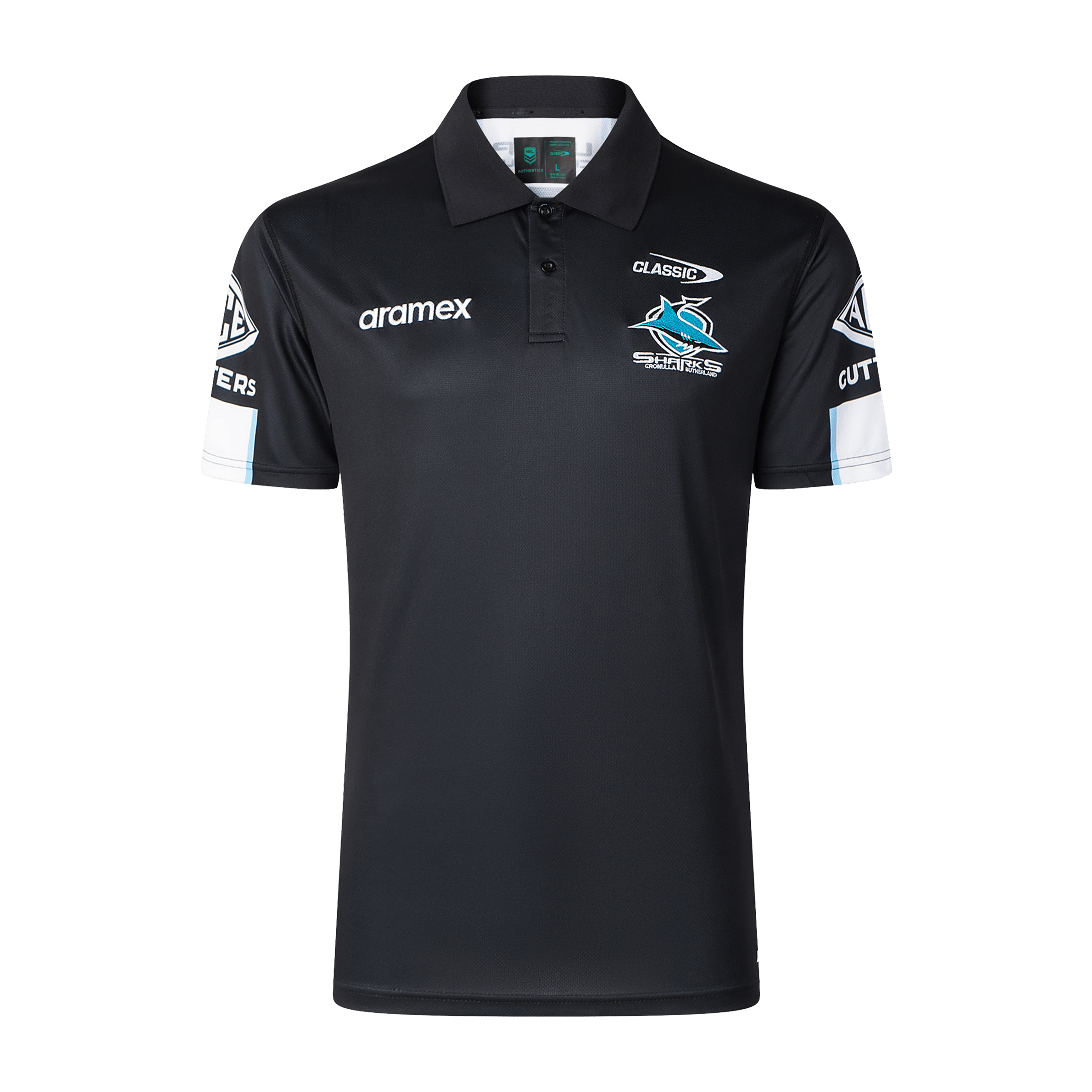 Mens Classic Sports NRL 2026 Cronulla Sharks Media Polo