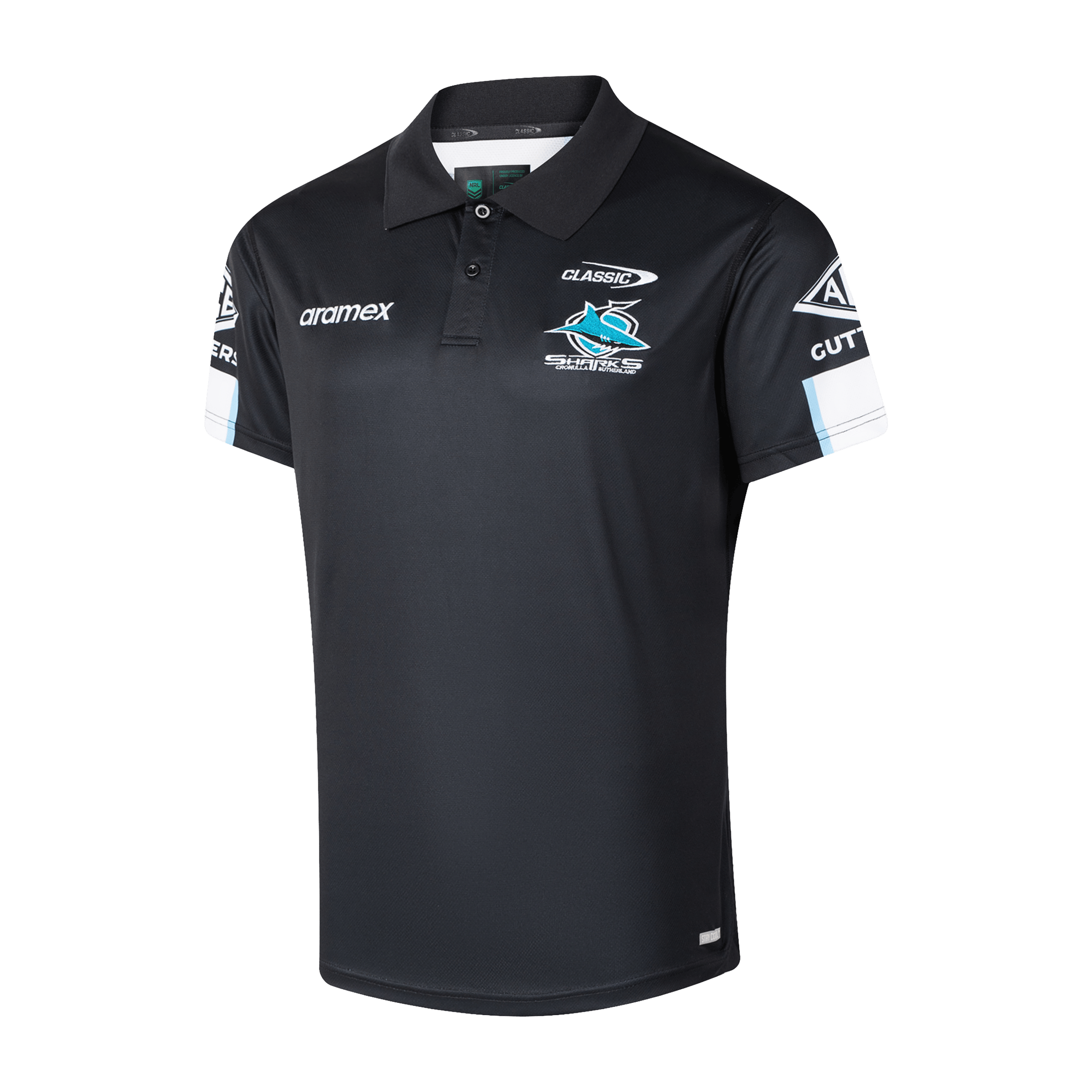 Mens Classic Sports NRL 2026 Cronulla Sharks Media Polo