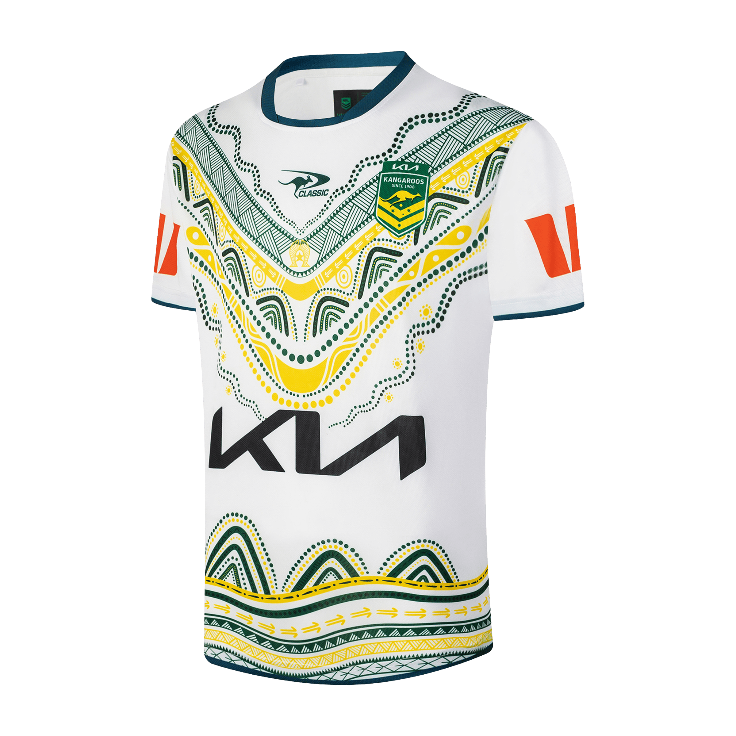Mens Classic Sports RLWC 2026 Australian Kangaroos Indigenous Jersey