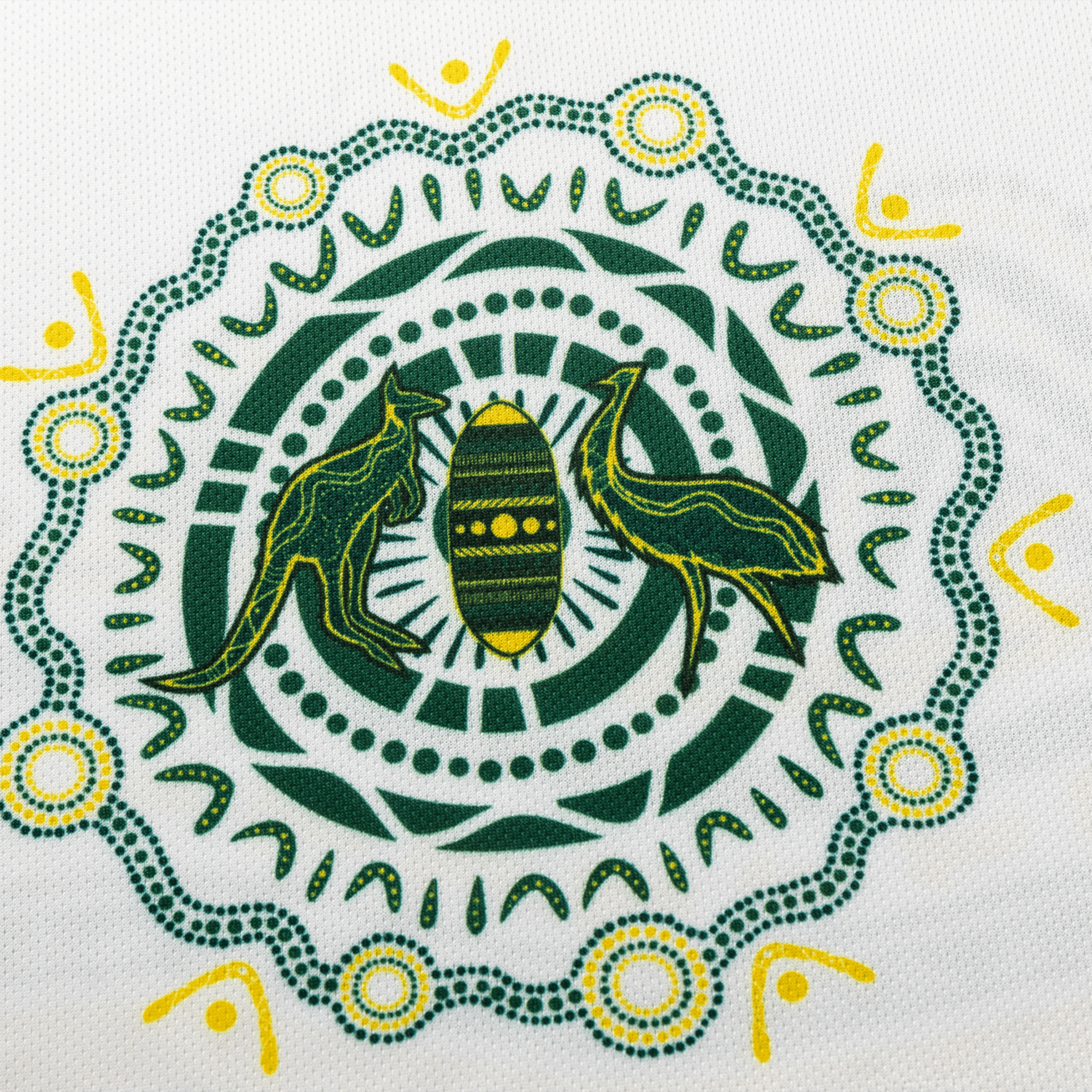 Mens Classic Sports RLWC 2026 Australian Kangaroos Indigenous Jersey