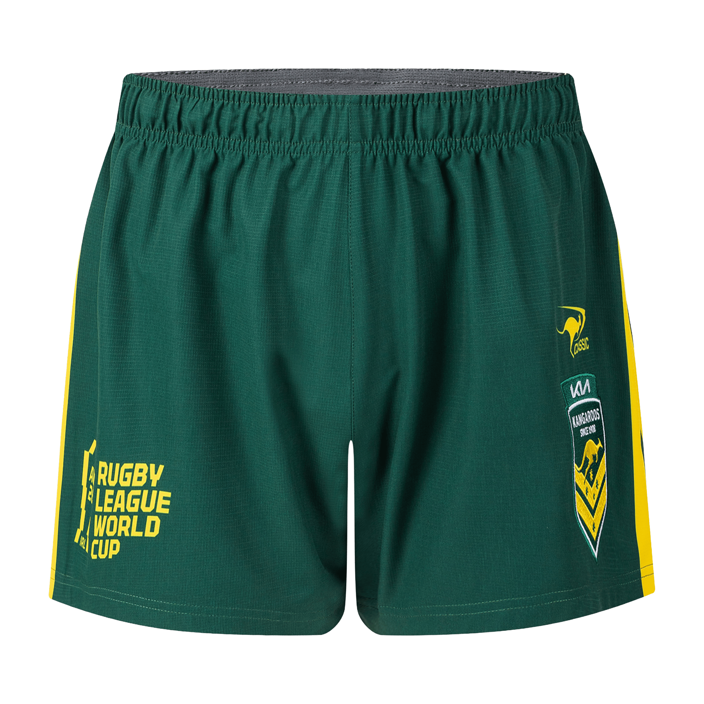 Mens Classic Sports RLWC 26/27 Australian Kangaroos Home (4") Shorts