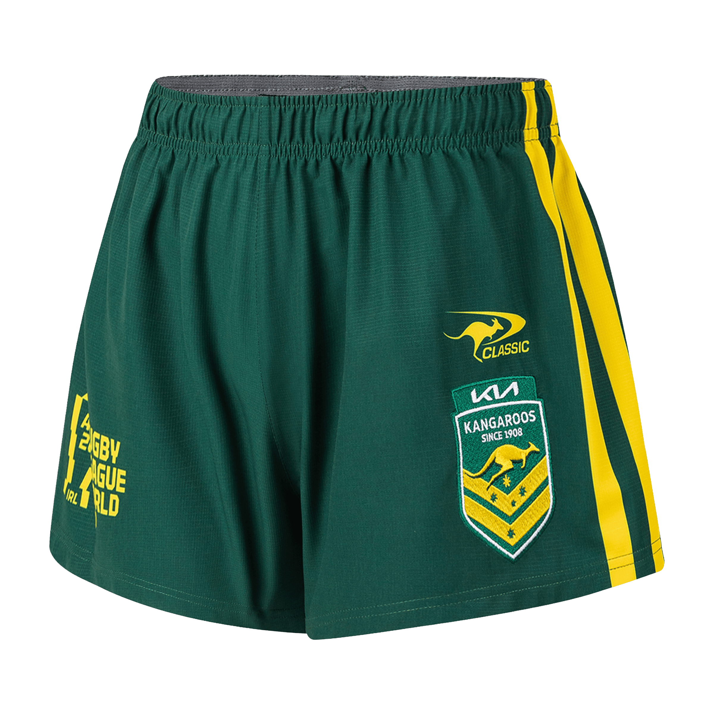 Mens Classic Sports RLWC 26/27 Australian Kangaroos Home (4") Shorts