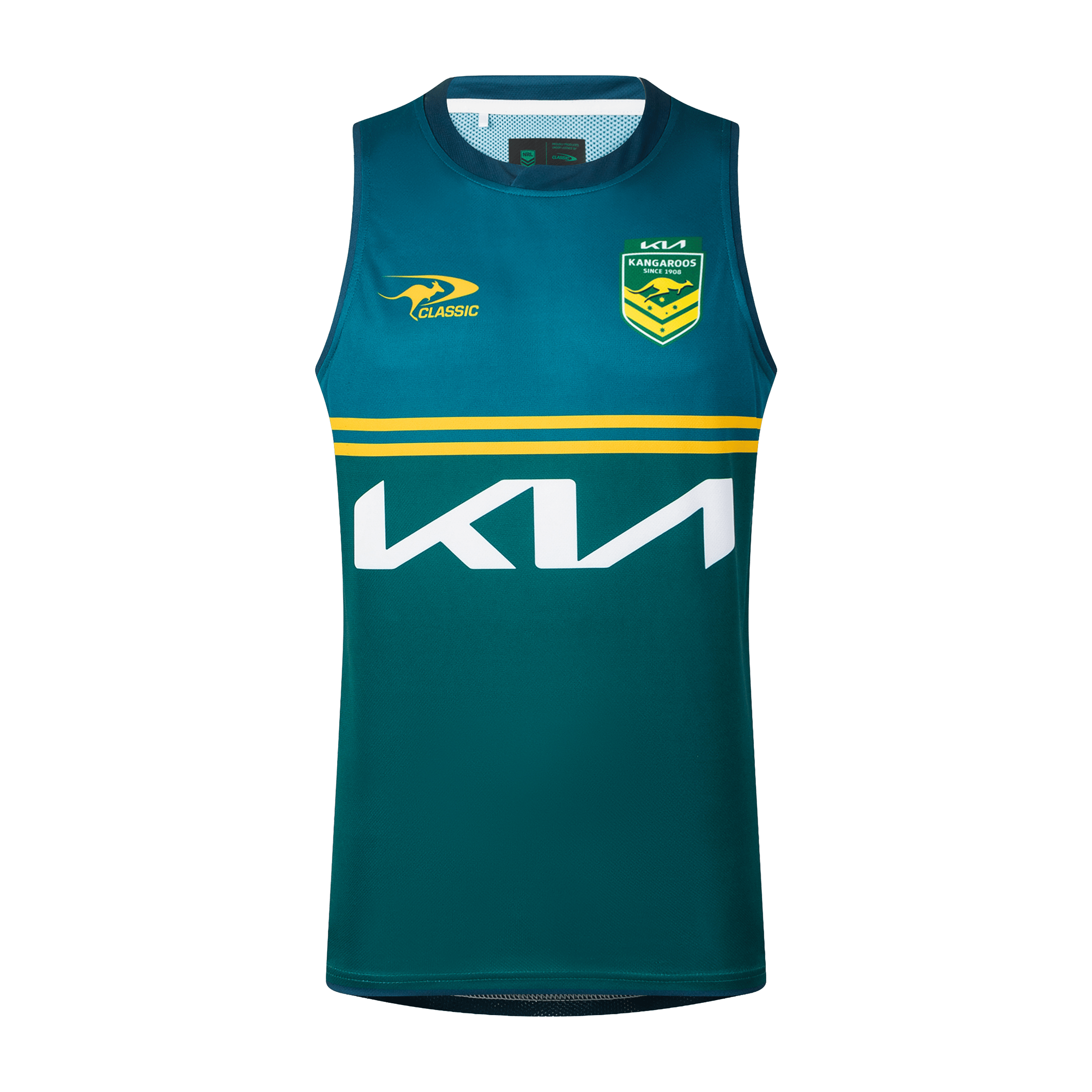 Mens Classic Sports RLWC 2026 Australian Kangaroos Pro Training Singlet Jersey