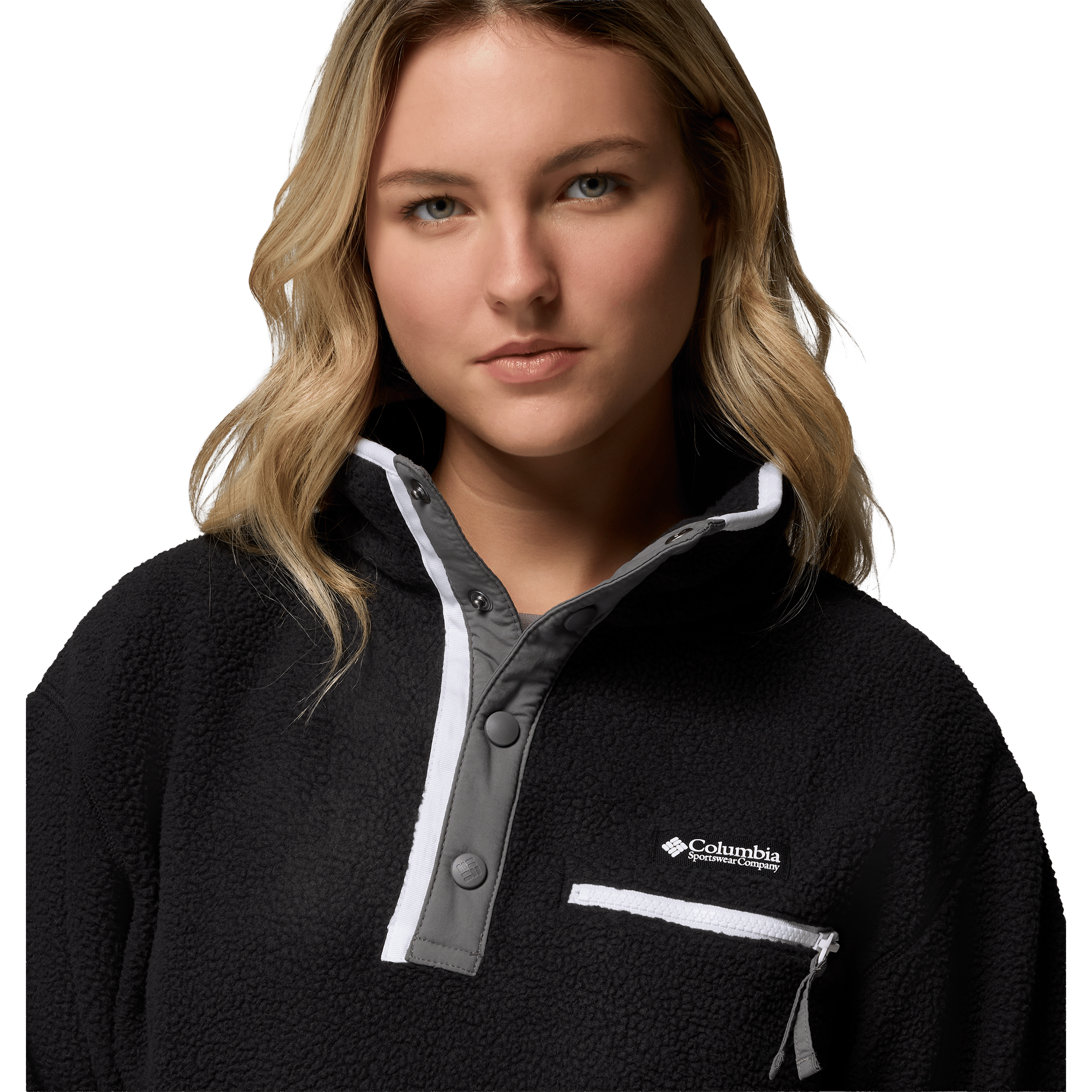 Womens Columbia Helvetia™ II Cropped Half Snap Fleece Pullover