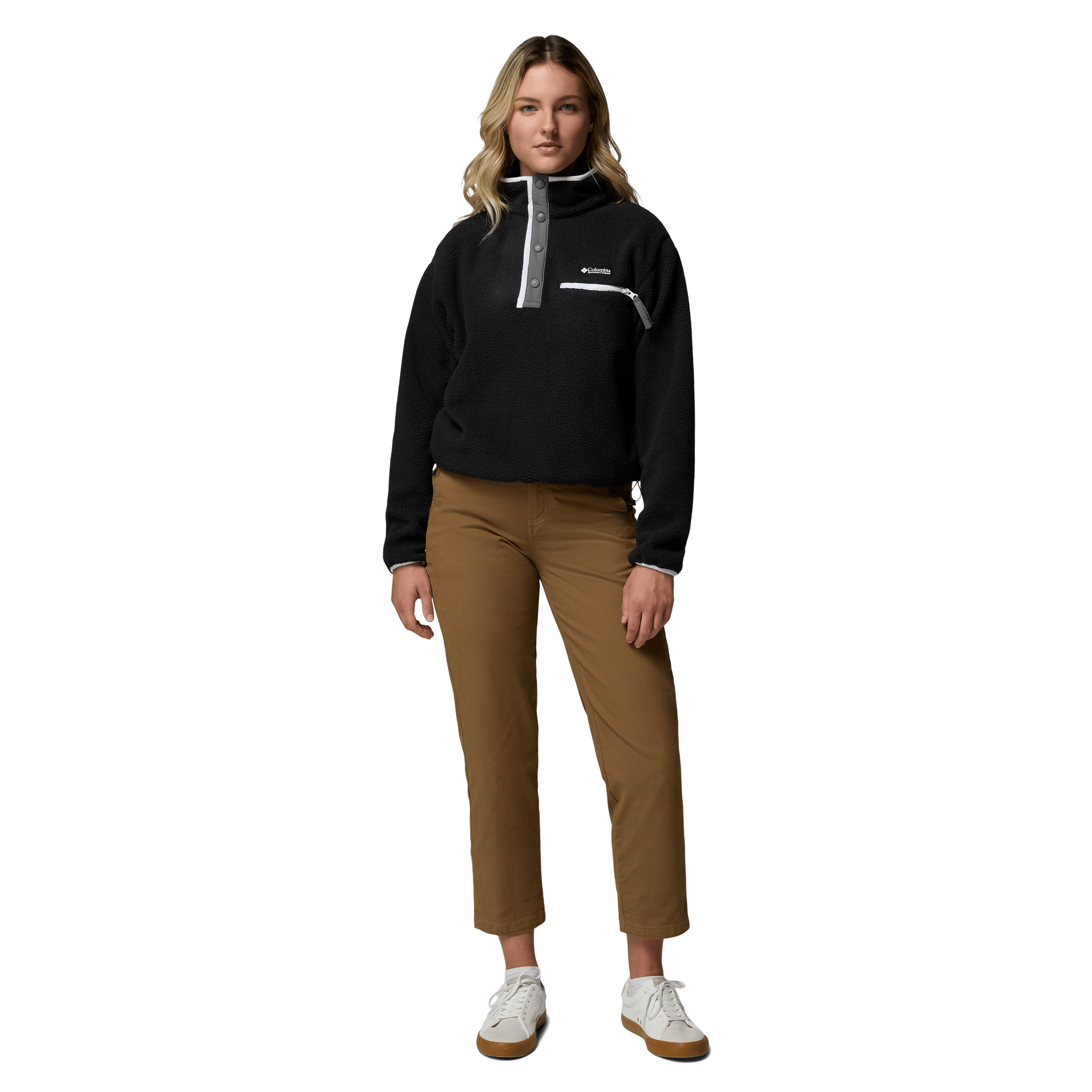 Womens Columbia Helvetia™ II Cropped Half Snap Fleece Pullover