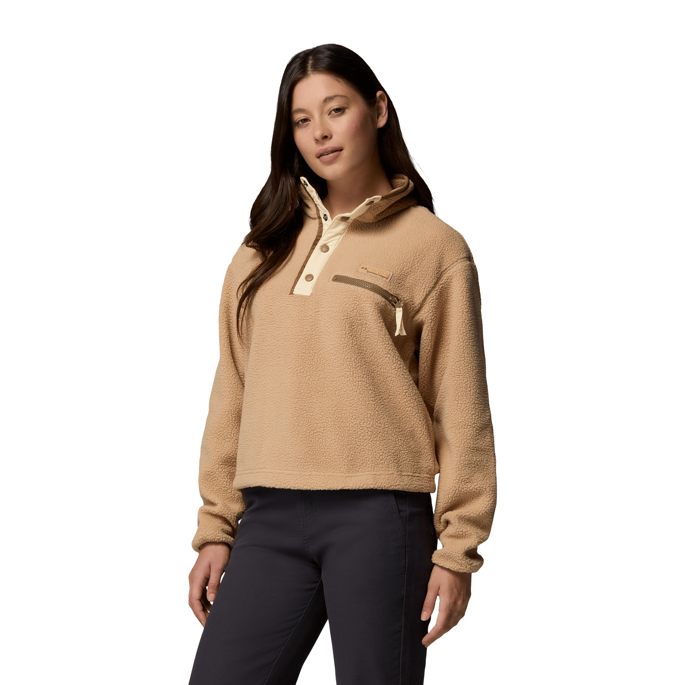 Womens Columbia Helvetia™ II Cropped Half Snap Fleece Pullover