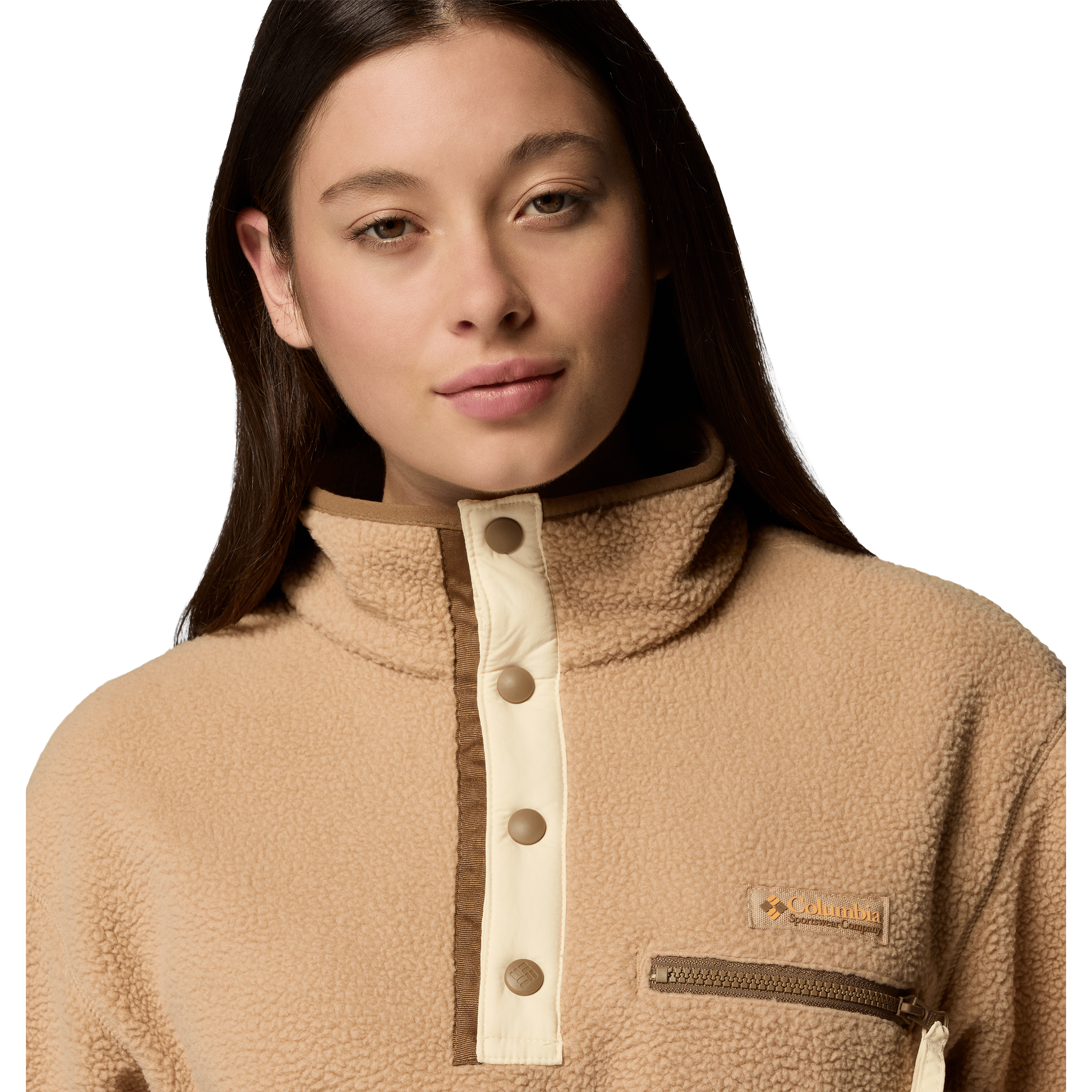 Womens Columbia Helvetia™ II Cropped Half Snap Fleece Pullover