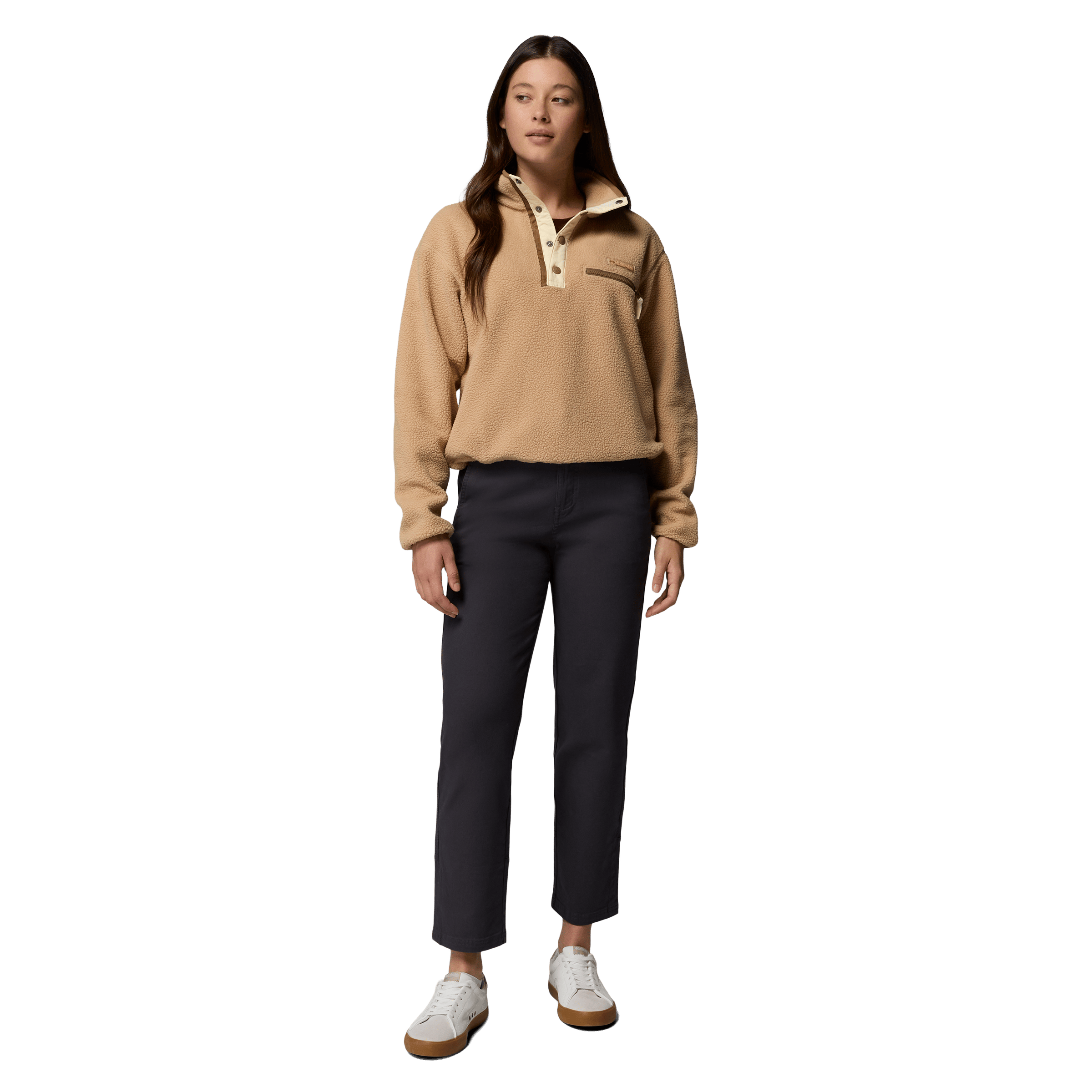 Womens Columbia Helvetia™ II Cropped Half Snap Fleece Pullover