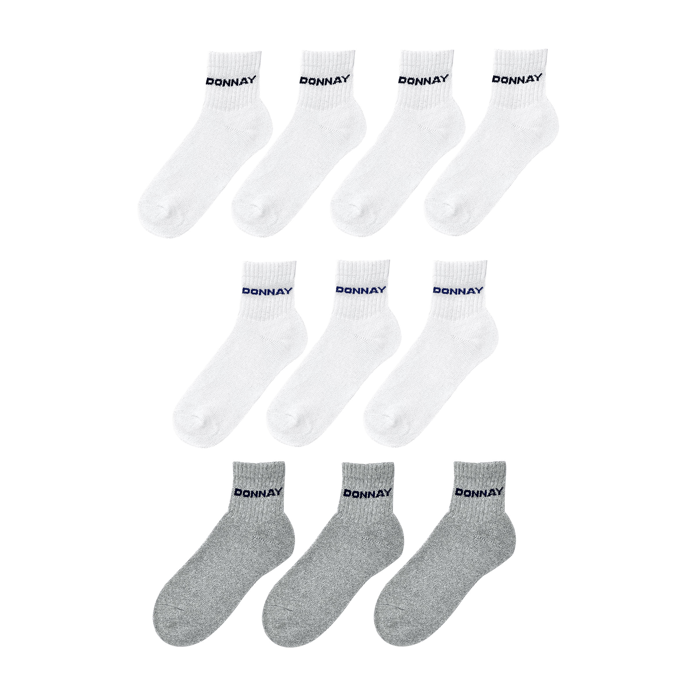 Unisex Donnay Quarter (10pk) Socks - UK C8-C13 (US C8.5-C13.5)