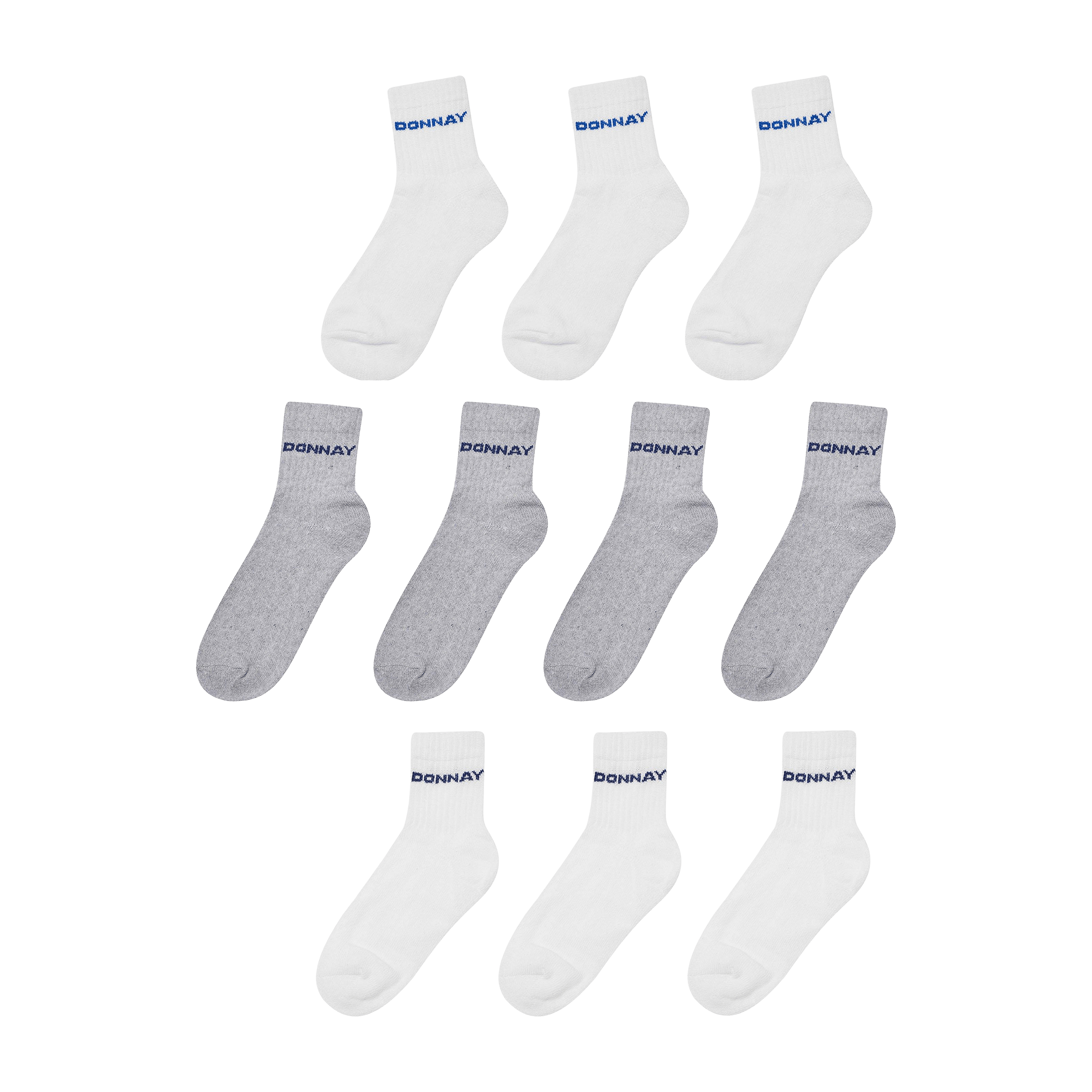 Kids Donnay Quarter (10pk) Socks - UK 1-6 (US 1.5-6.5)