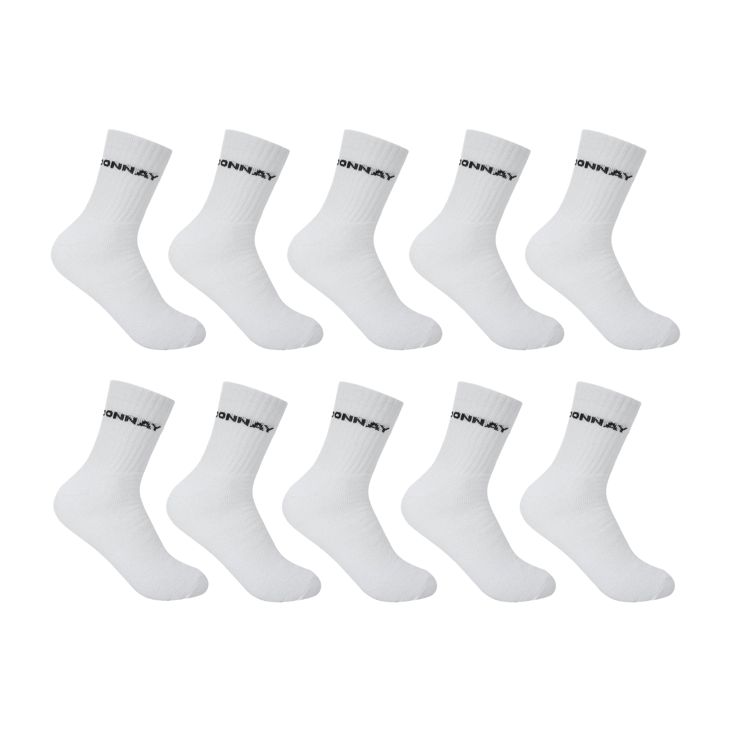 Unisex Donnay Crew (10pk) Sports Socks - UK 7-11 (US 7.5-12)
