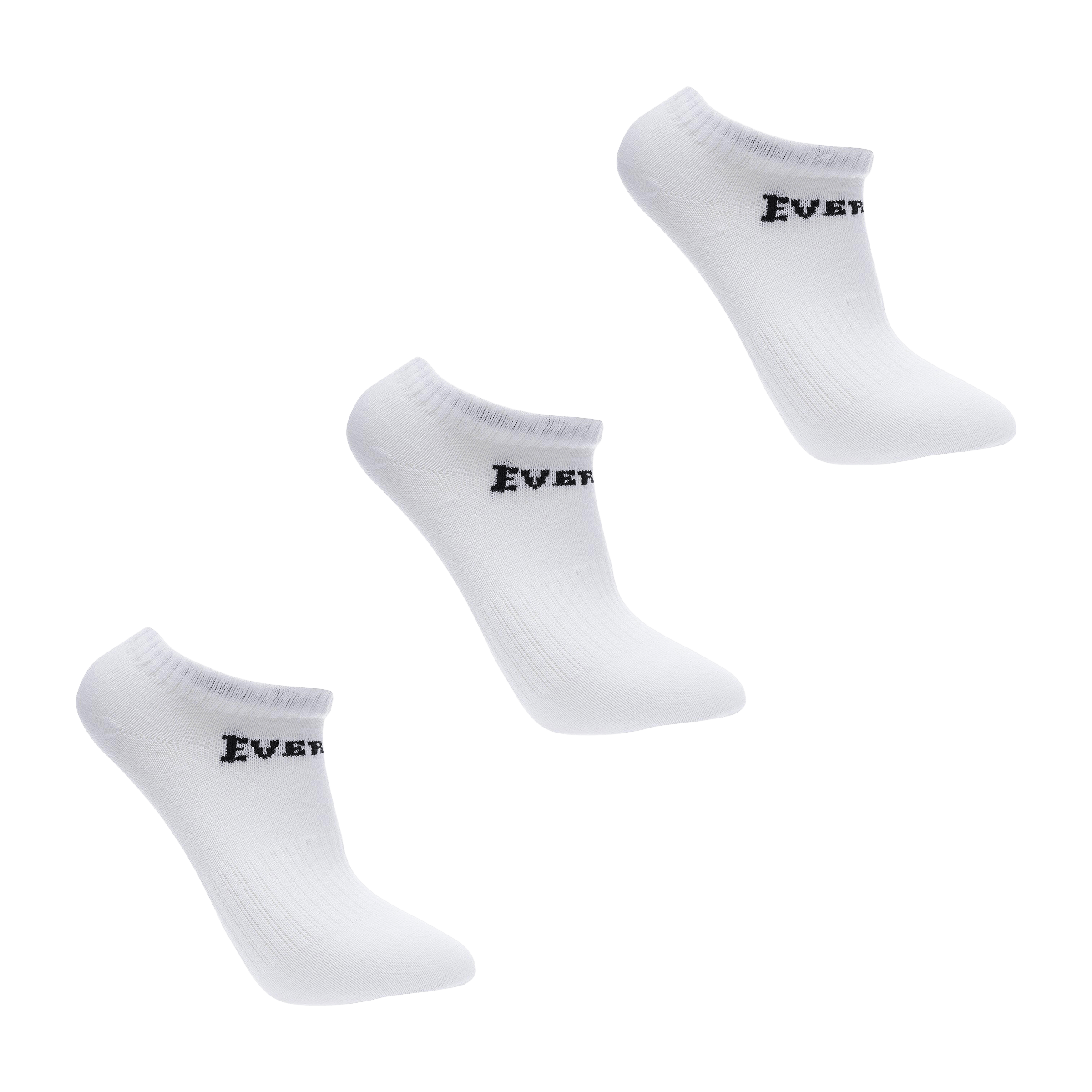Unisex Everlast (3pk) Trainer Socks - UK C8-C13 (US C8.5-C13.5)