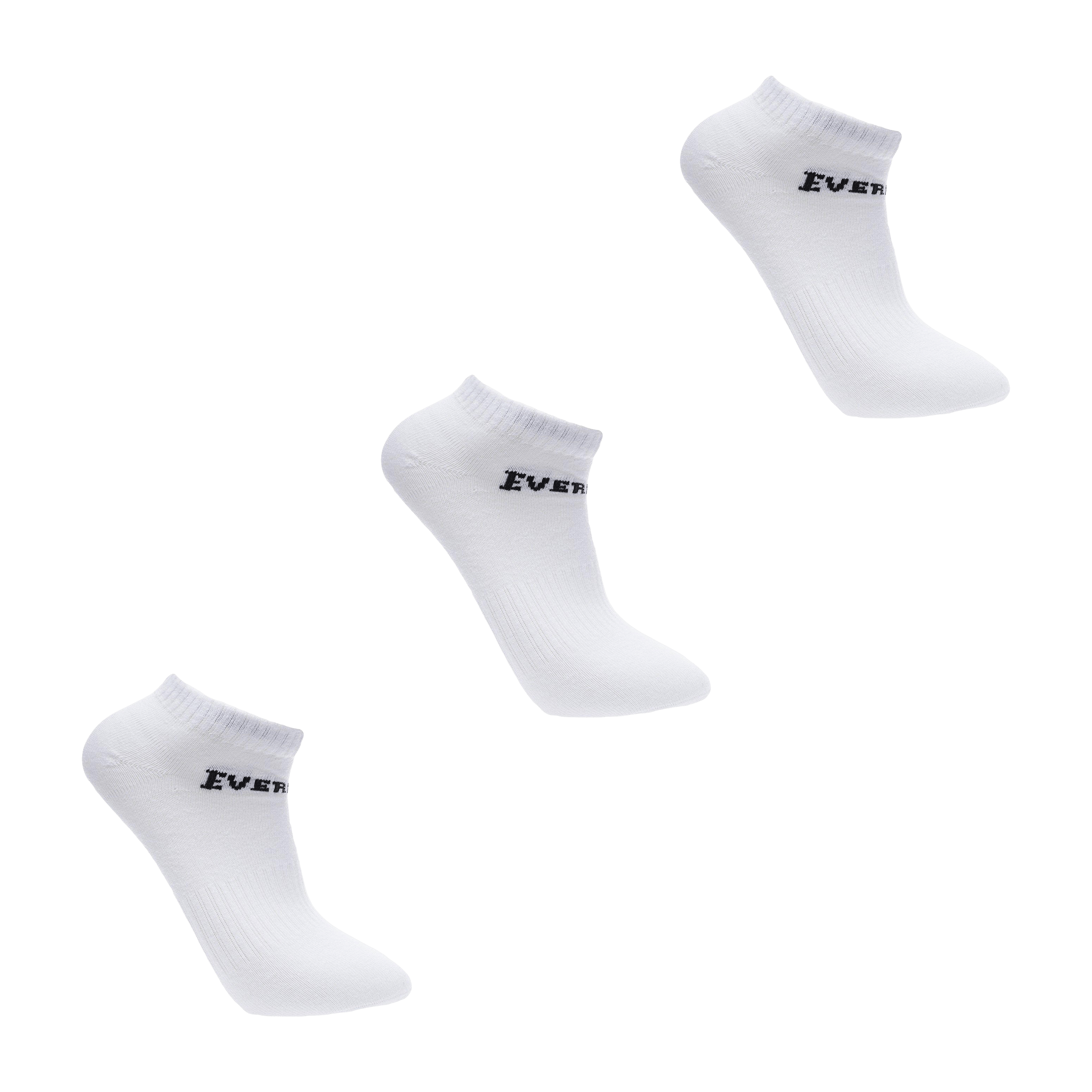 Womens Everlast (3pk) Trainer Socks - UK 4-8 (US 6.5-10.5)