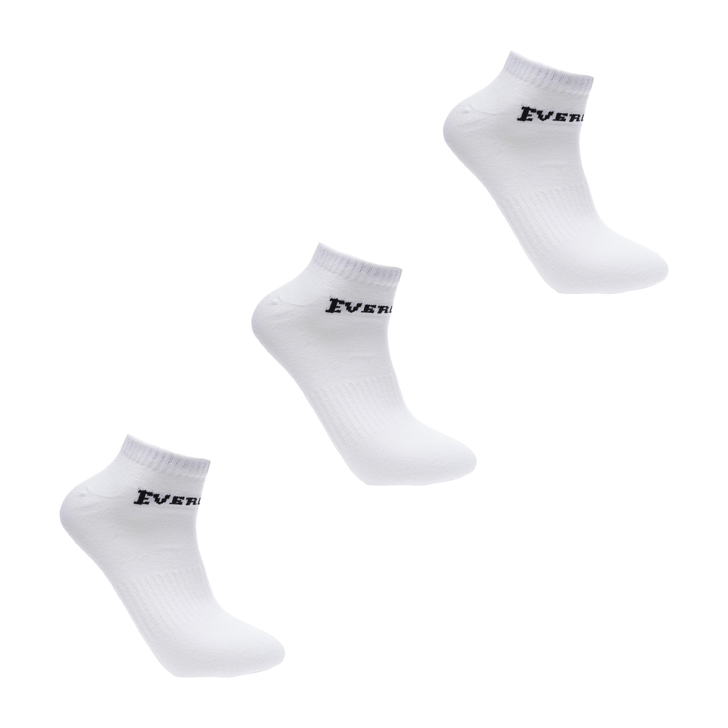Unisex Everlast (3pk) Trainer Socks - UK 7-11 (US 7.5-12)