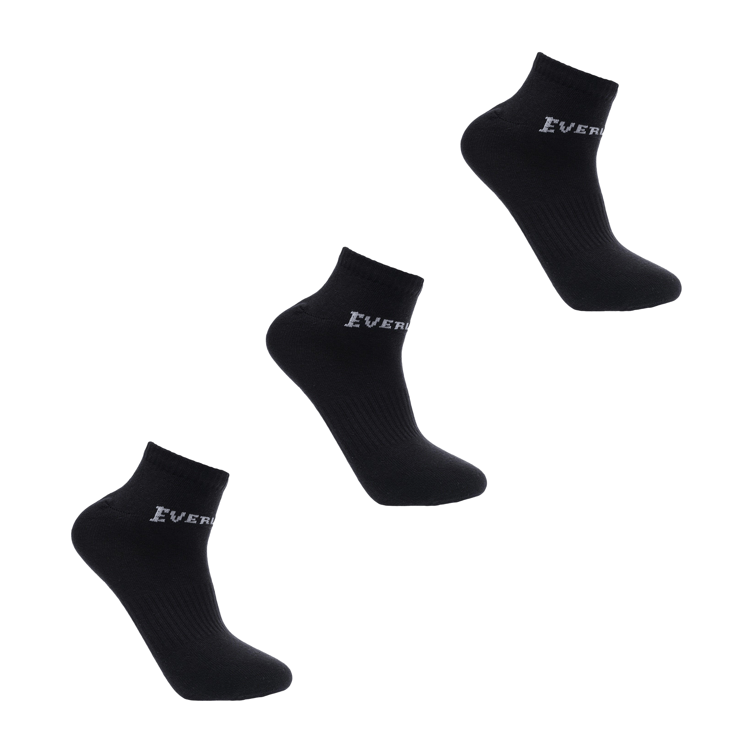 Unisex Everlast (3pk) Trainer Socks - UK 7-11 (US 7.5-12)