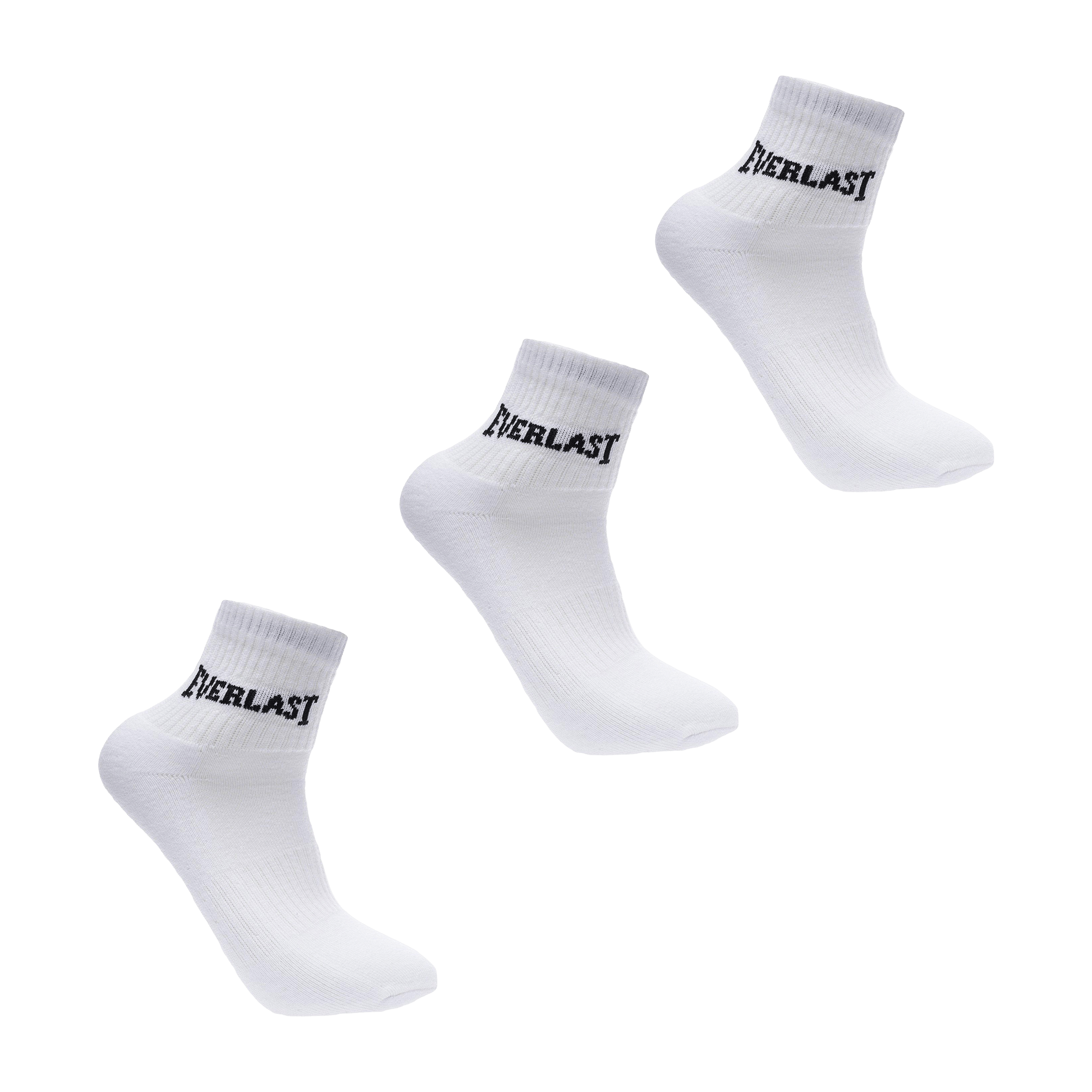 Unisex Everlast (3pk) Quarter Socks - UK 7-11 (US 7.5-12)