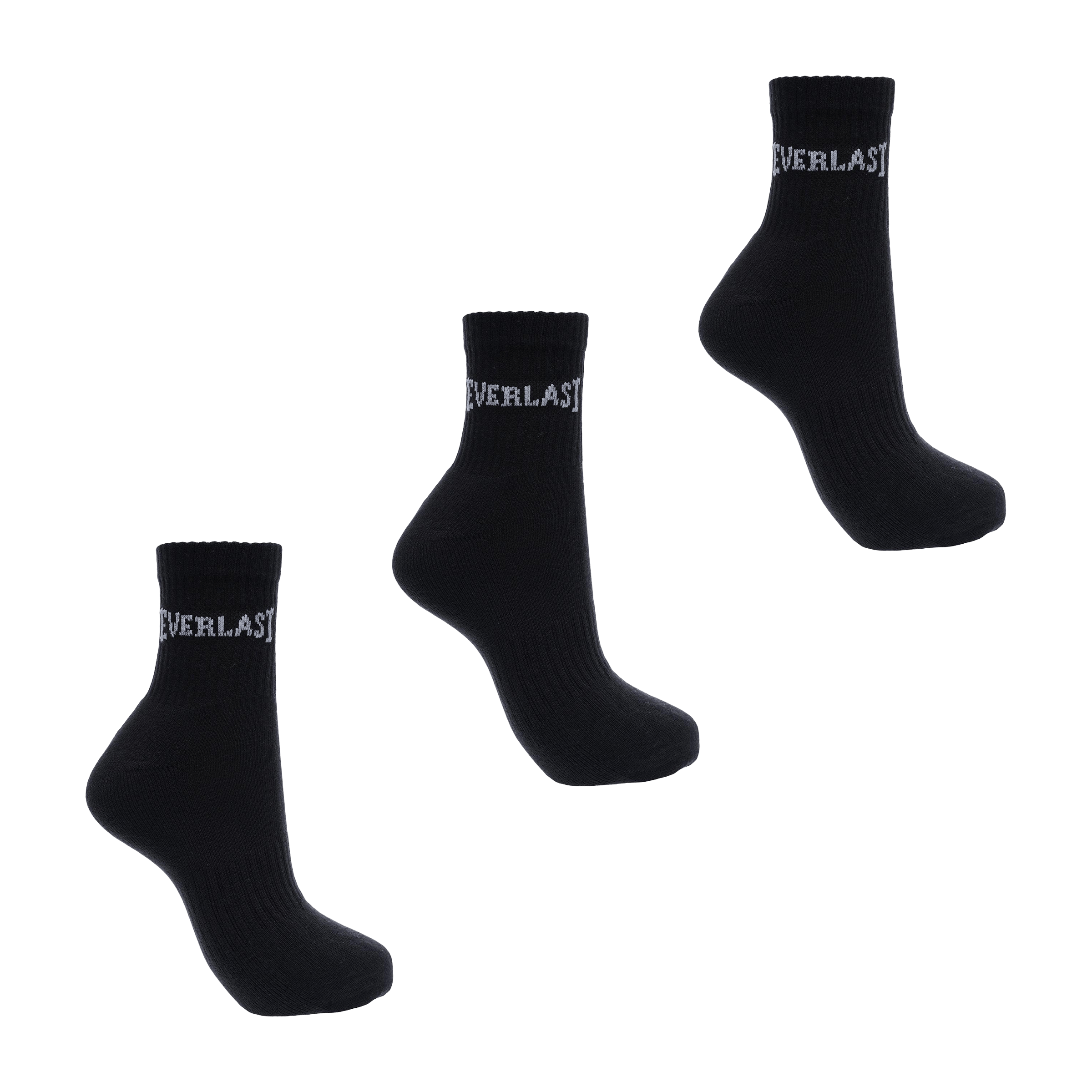Unisex Everlast (3pk) Quarter Socks - UK 12+ (US 13+)