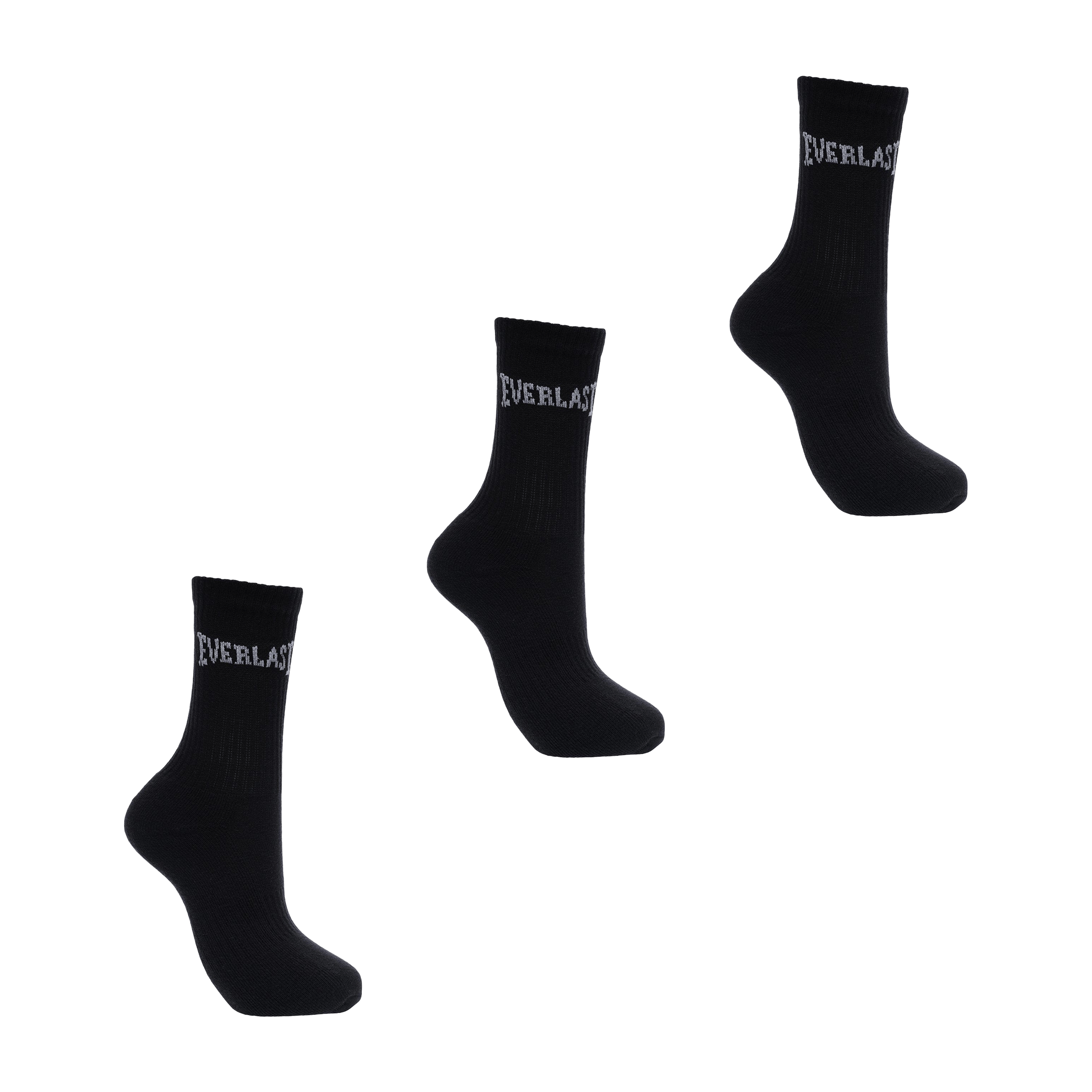 Womens Everlast (3pk) Crew Socks - UK 7-11 (US 7.5-12)