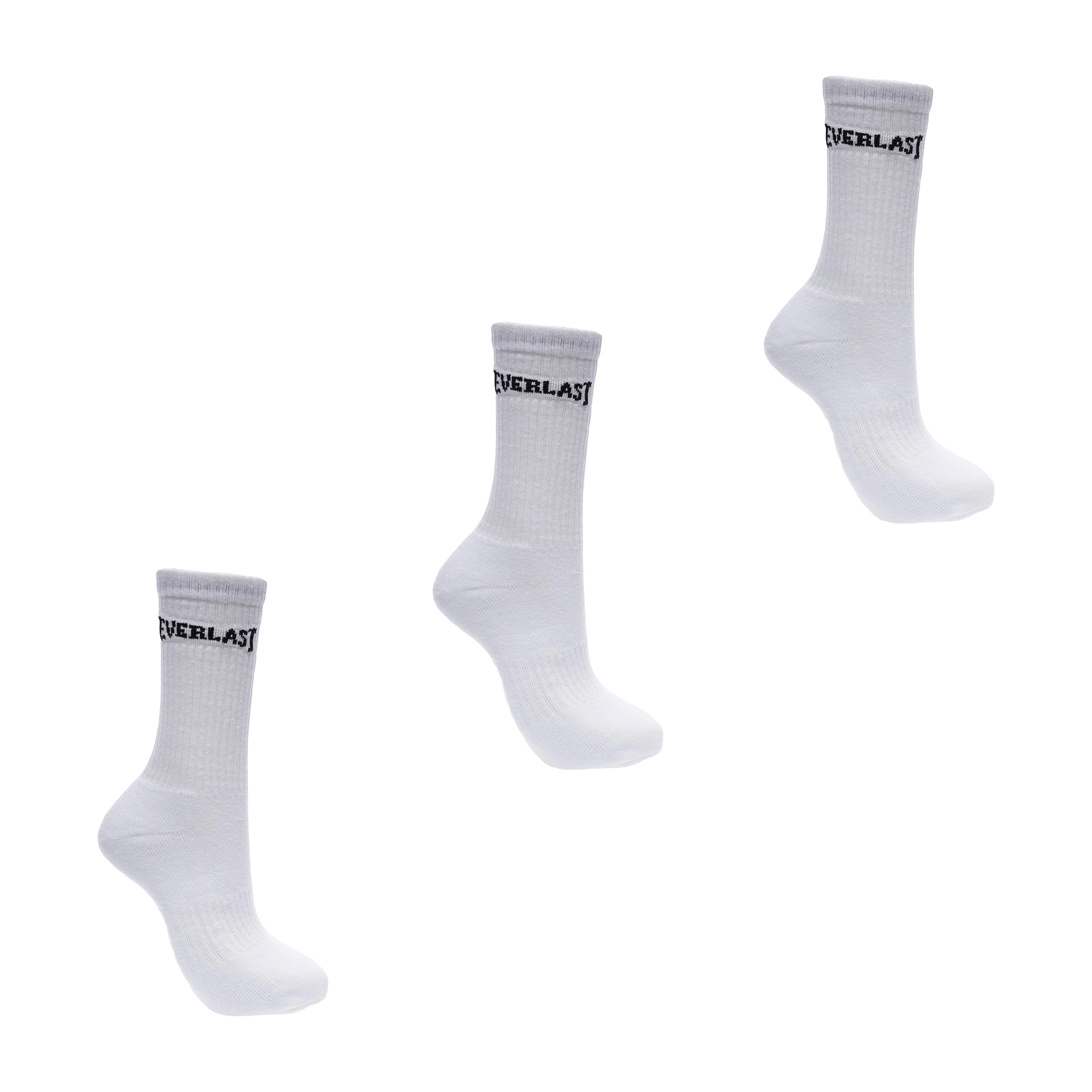 Unisex Everlast (3pk) Crew Socks - UK 7-11 (US 7.5-12)