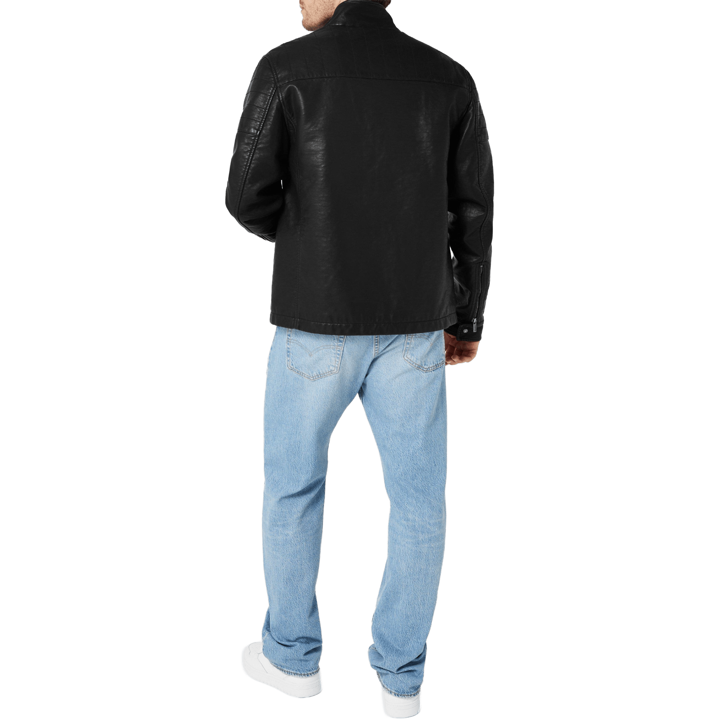 Mens Firetrap Faux Leather Jacket