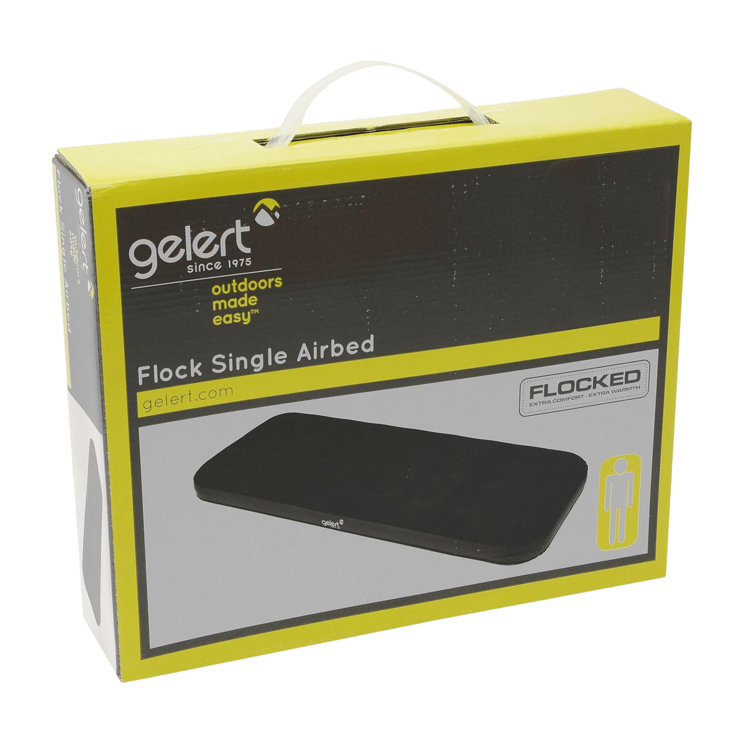 Gelert Flock Blow Up Single Air Bed
