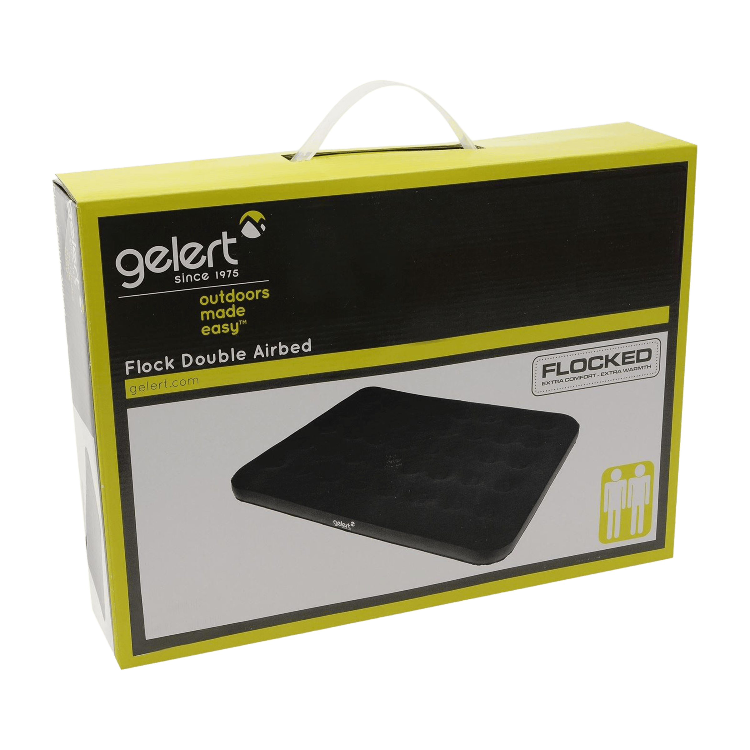 Gelert Flock Blow Up Double Air Bed