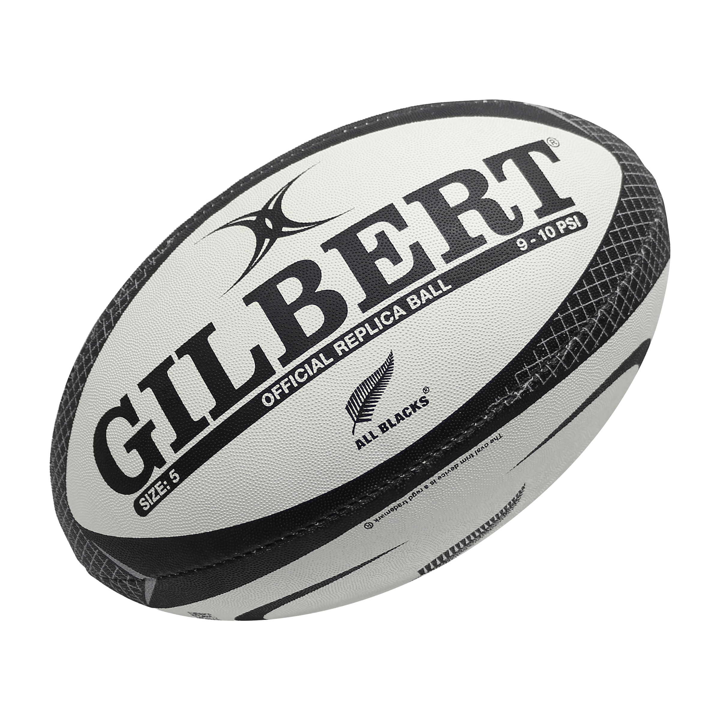 Gilbert All Blacks Replica (Sz 5) Rugby Ball