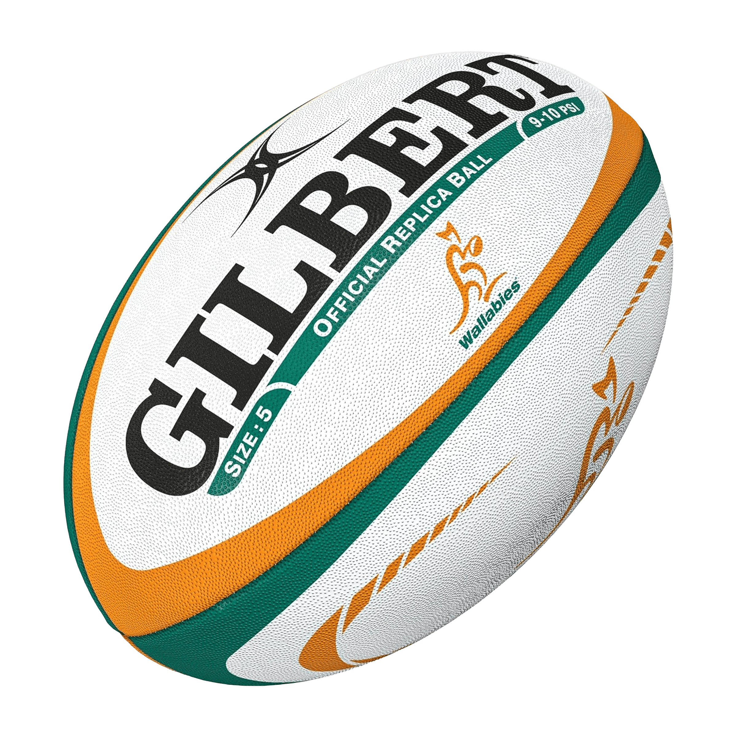 Gilbert Wallabies Match Rugby Union Ball (Size 5)