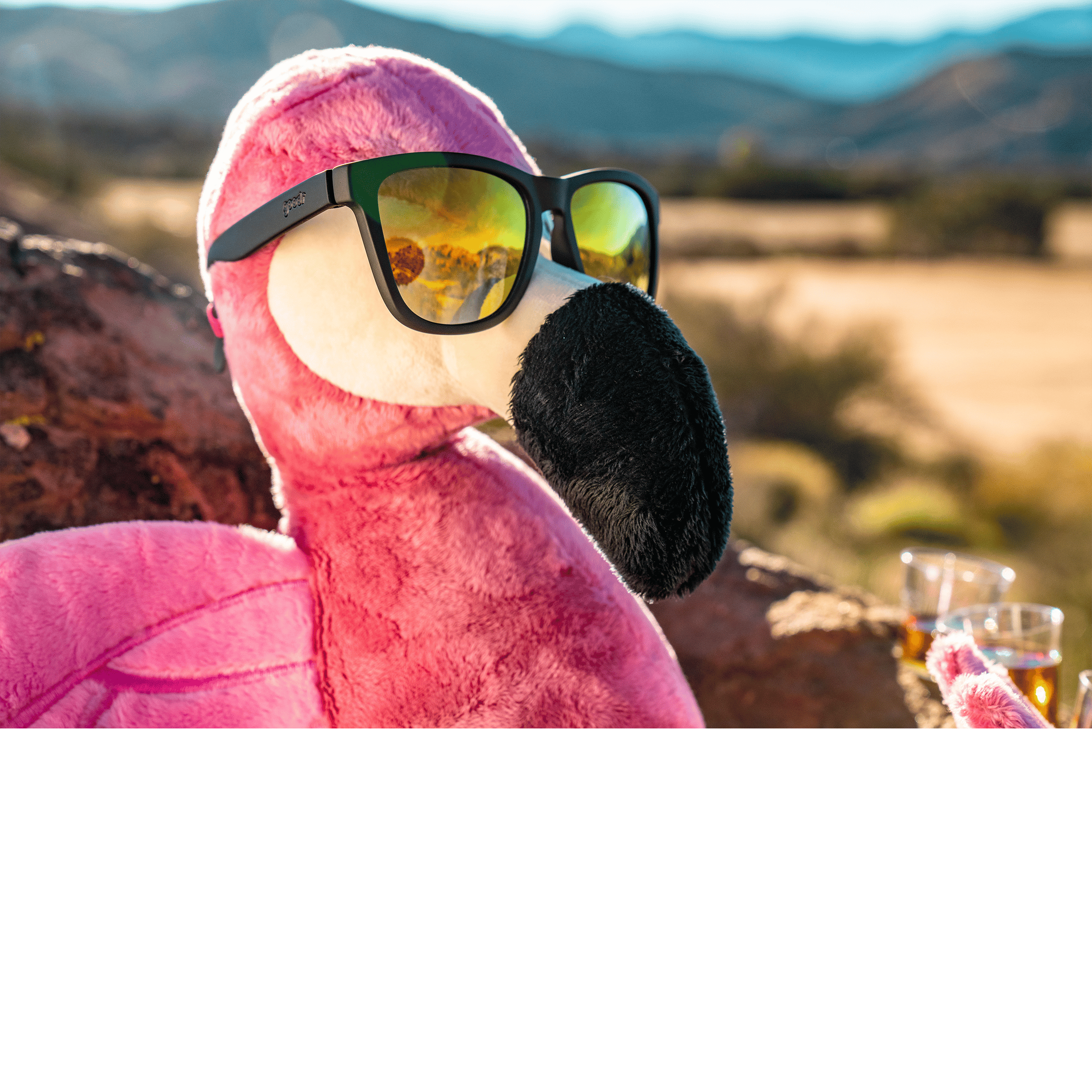 Goodr Whiskey Shots With Satan  - Mirrored Sunglasses