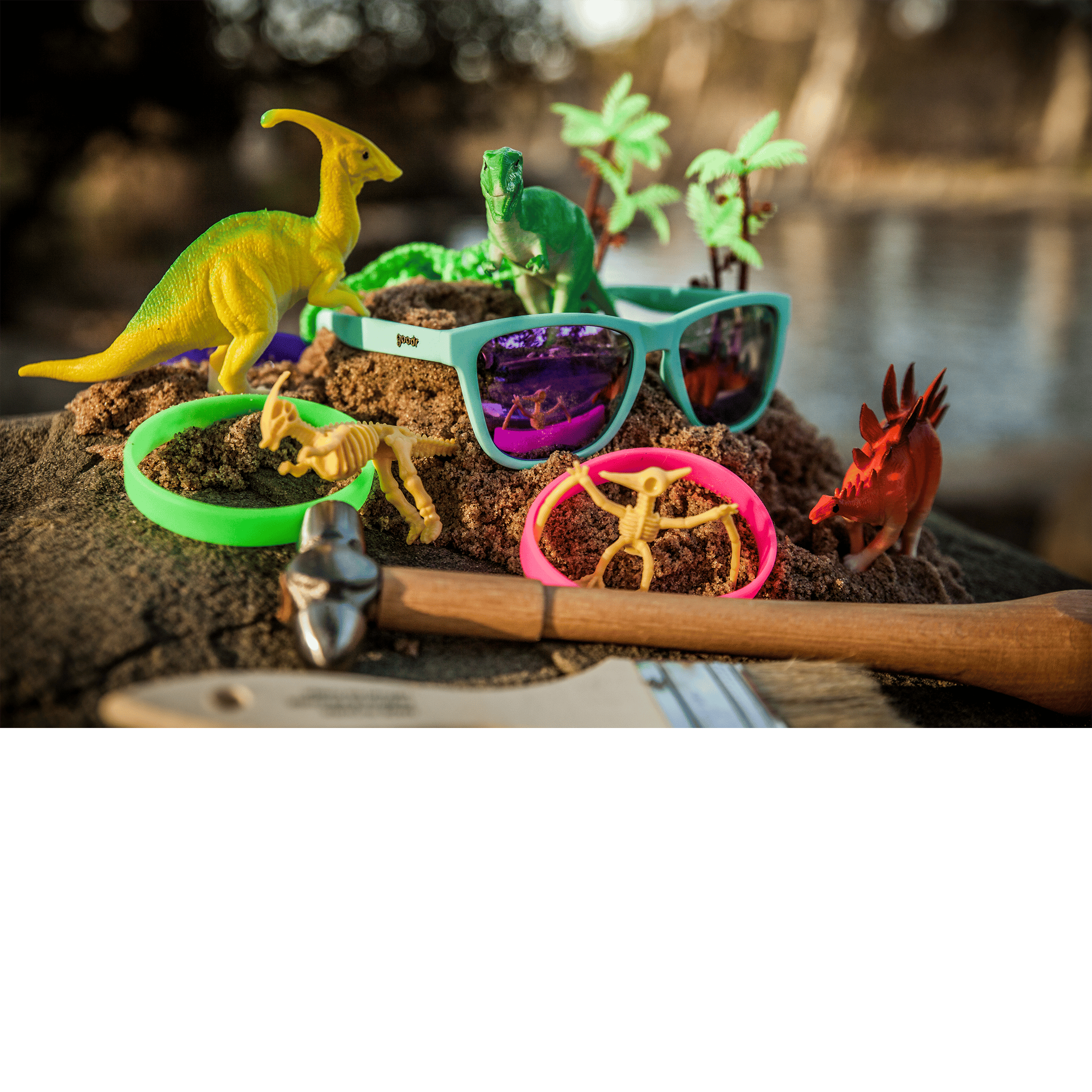 Goodr Electric Dinatopia Carnival  - Mirrored Sunglasses