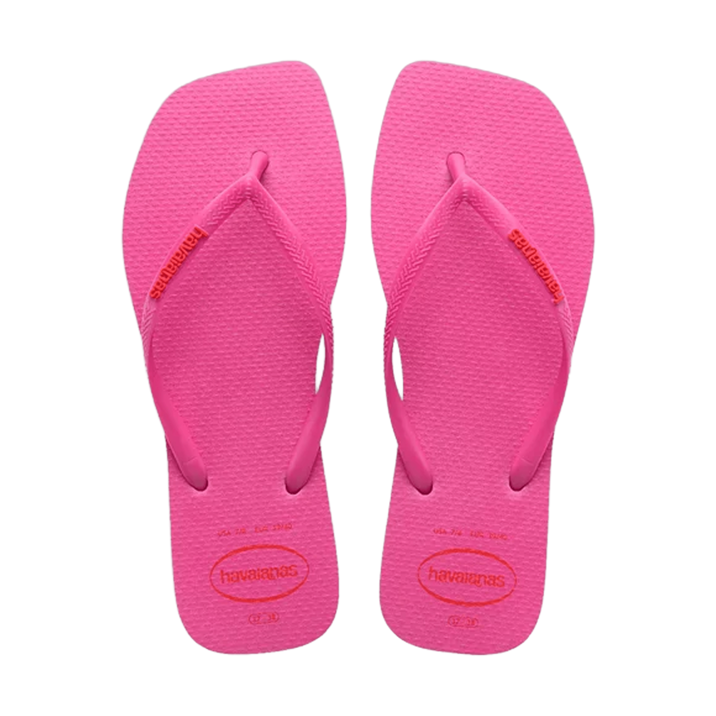 Womens Havaianas Slim Square Logo Pop Up Thongs