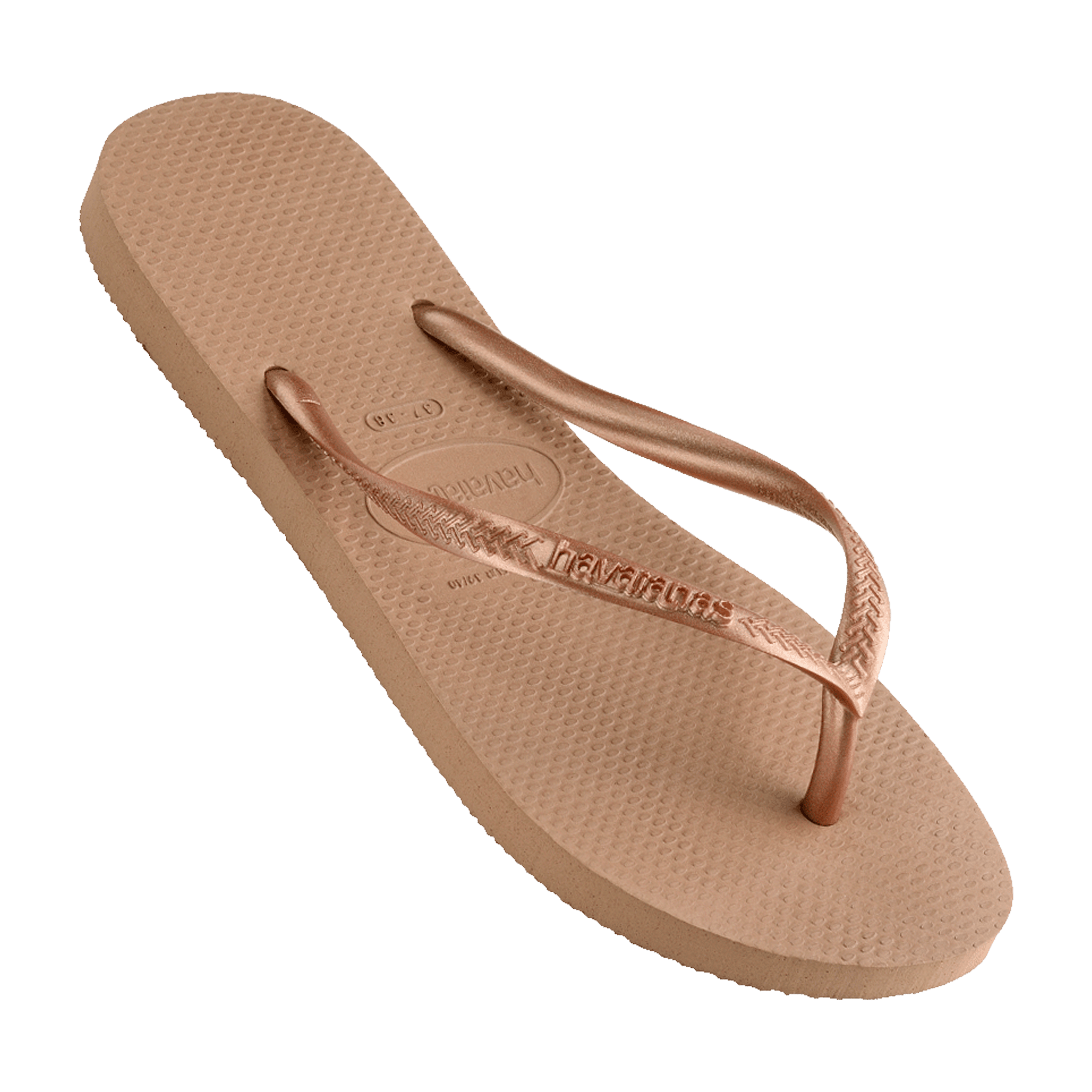 Womens Havaianas Slim Metallic Thongs