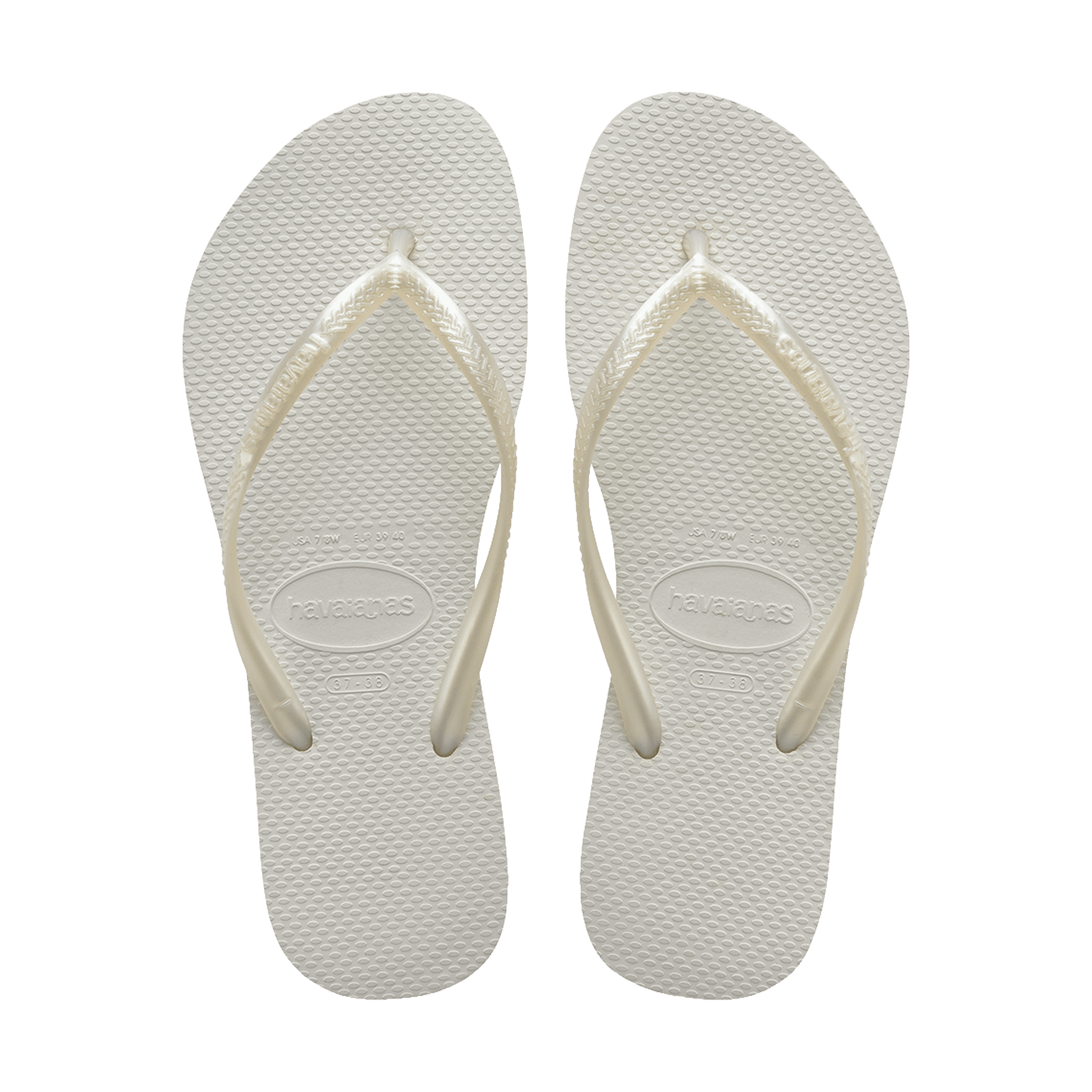 Womens Havaianas Slim Metallic Thongs