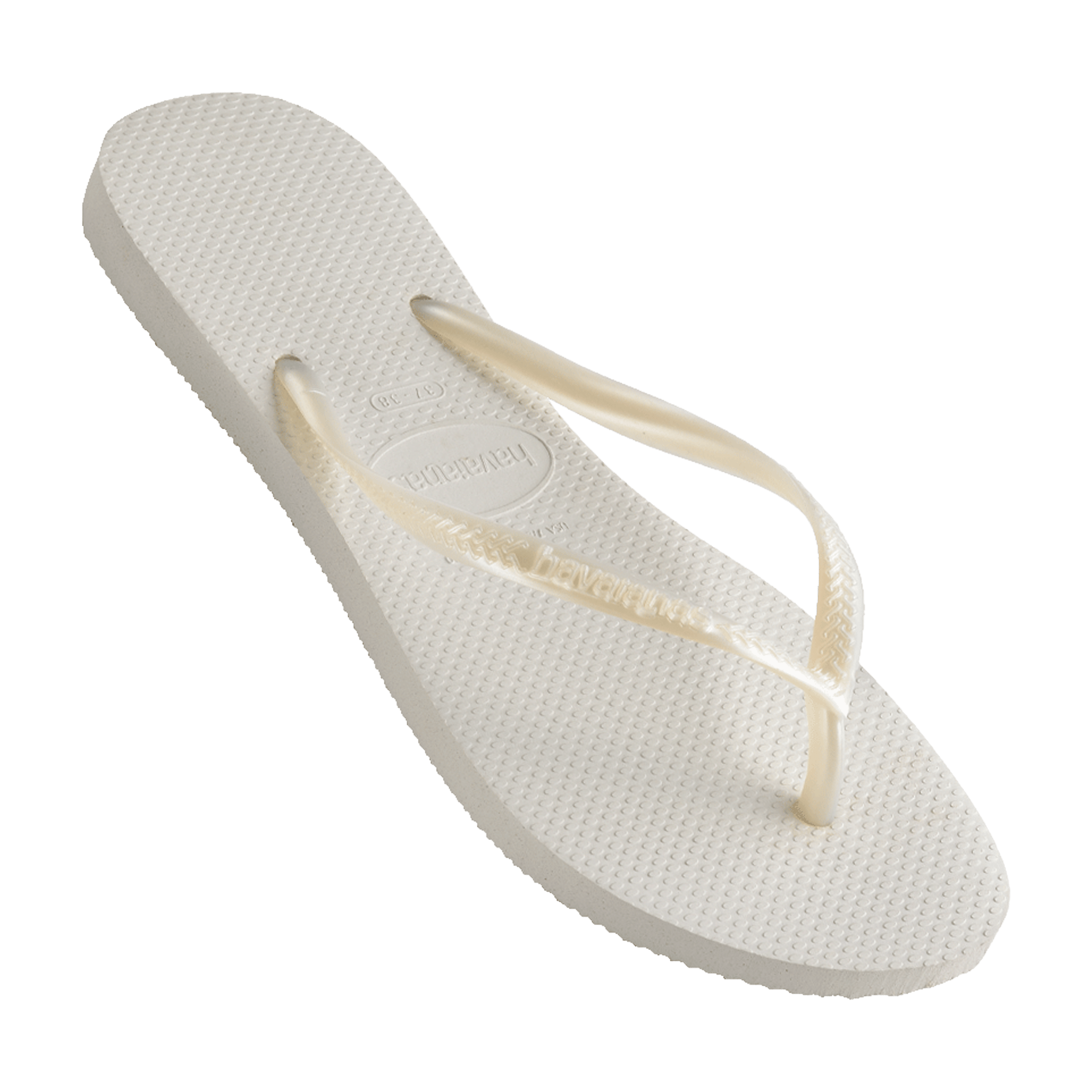 Womens Havaianas Slim Metallic Thongs