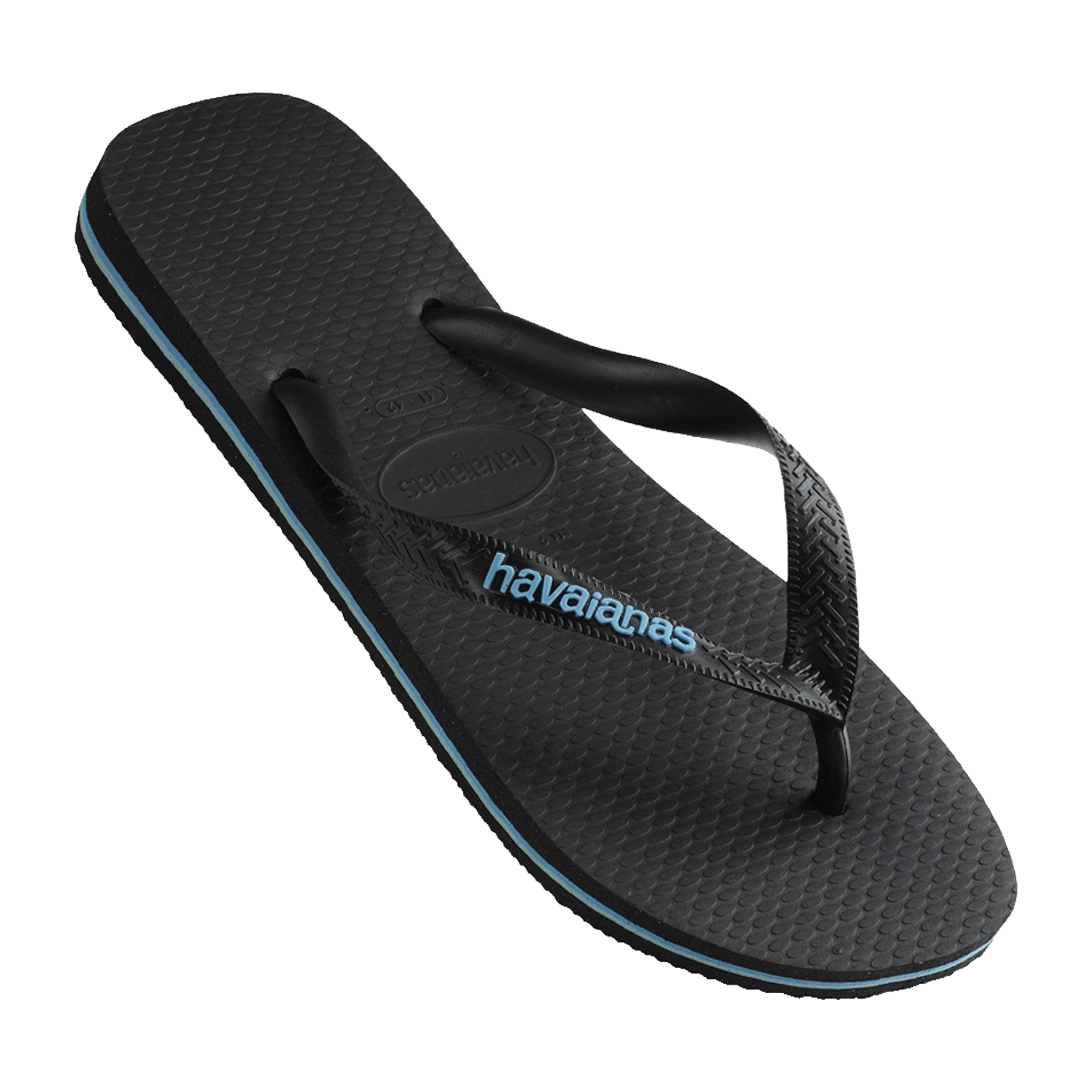 Mens Havaianas Rubber Logo Thongs